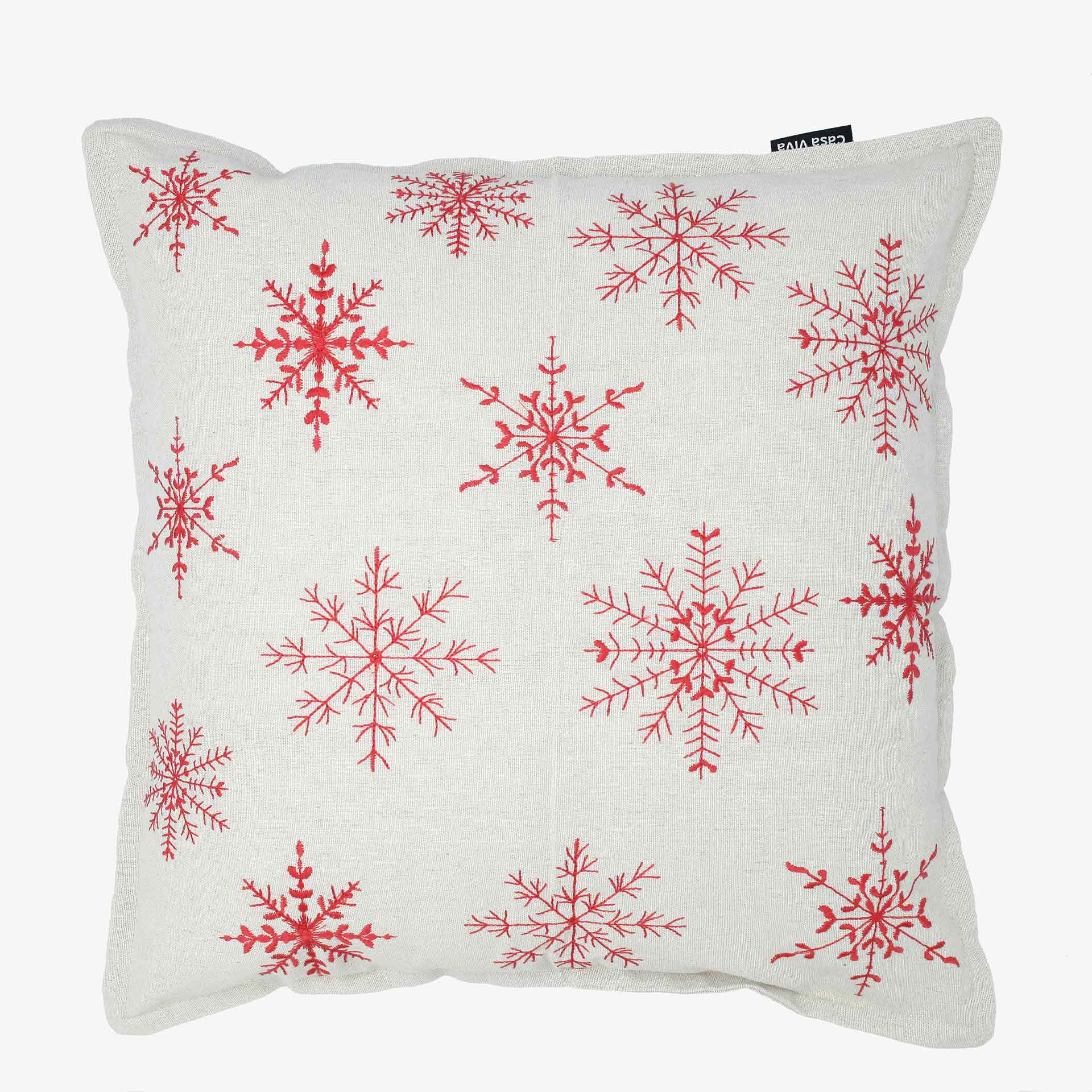 Funda de coj&iacute;n Copos Nieve 45x45cm
