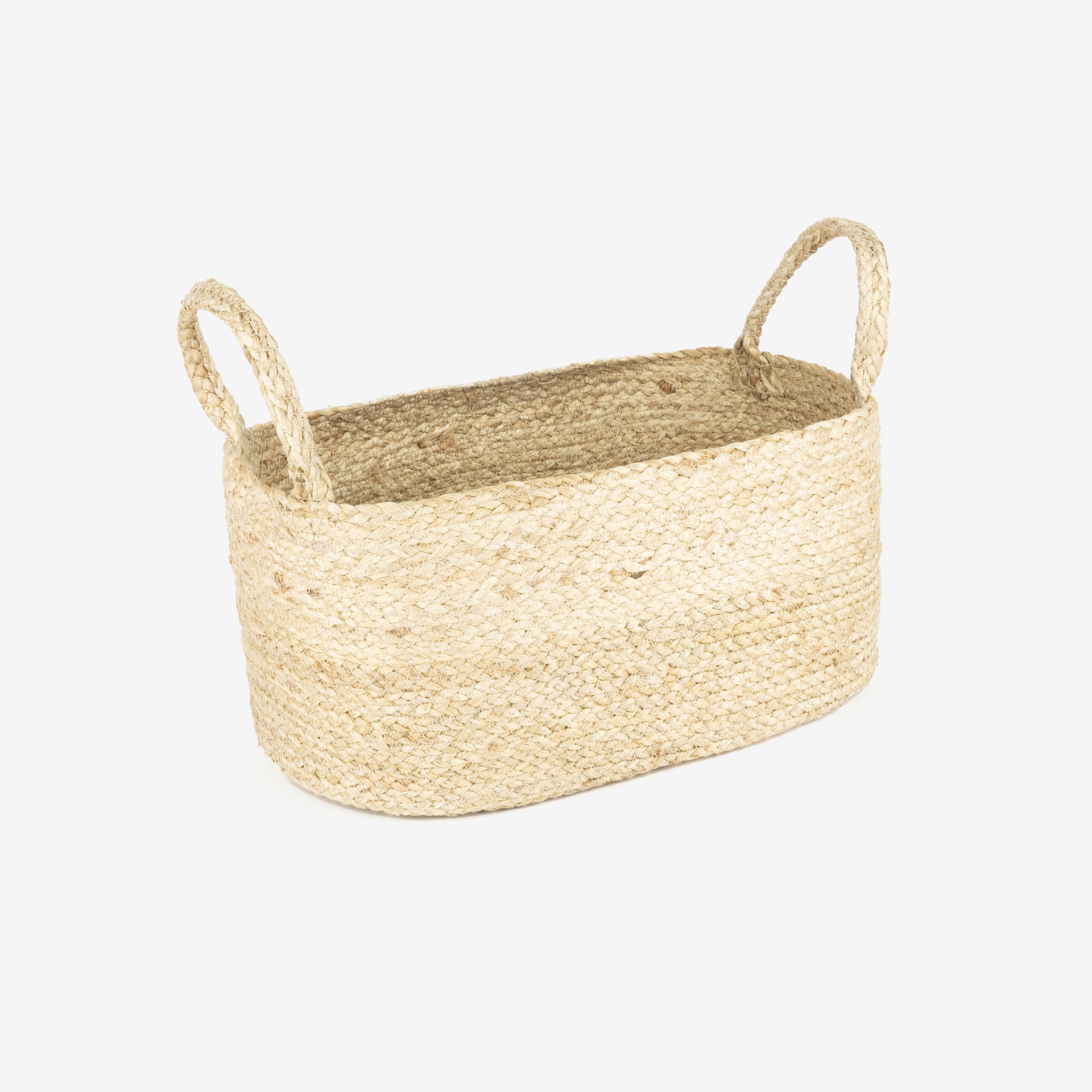 Cesta de yute ovalada Fita 35x23x16cm