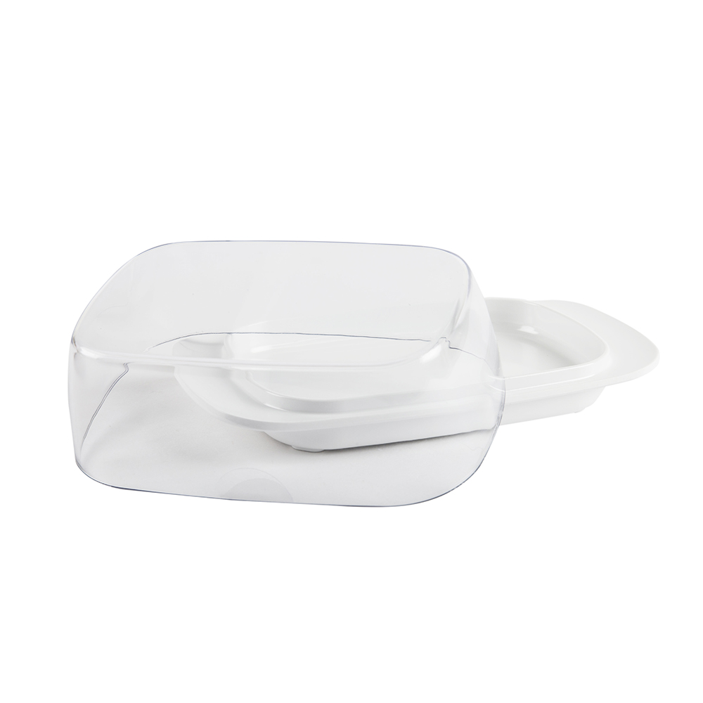 Mantequillera de plástico transparente con base Mepal