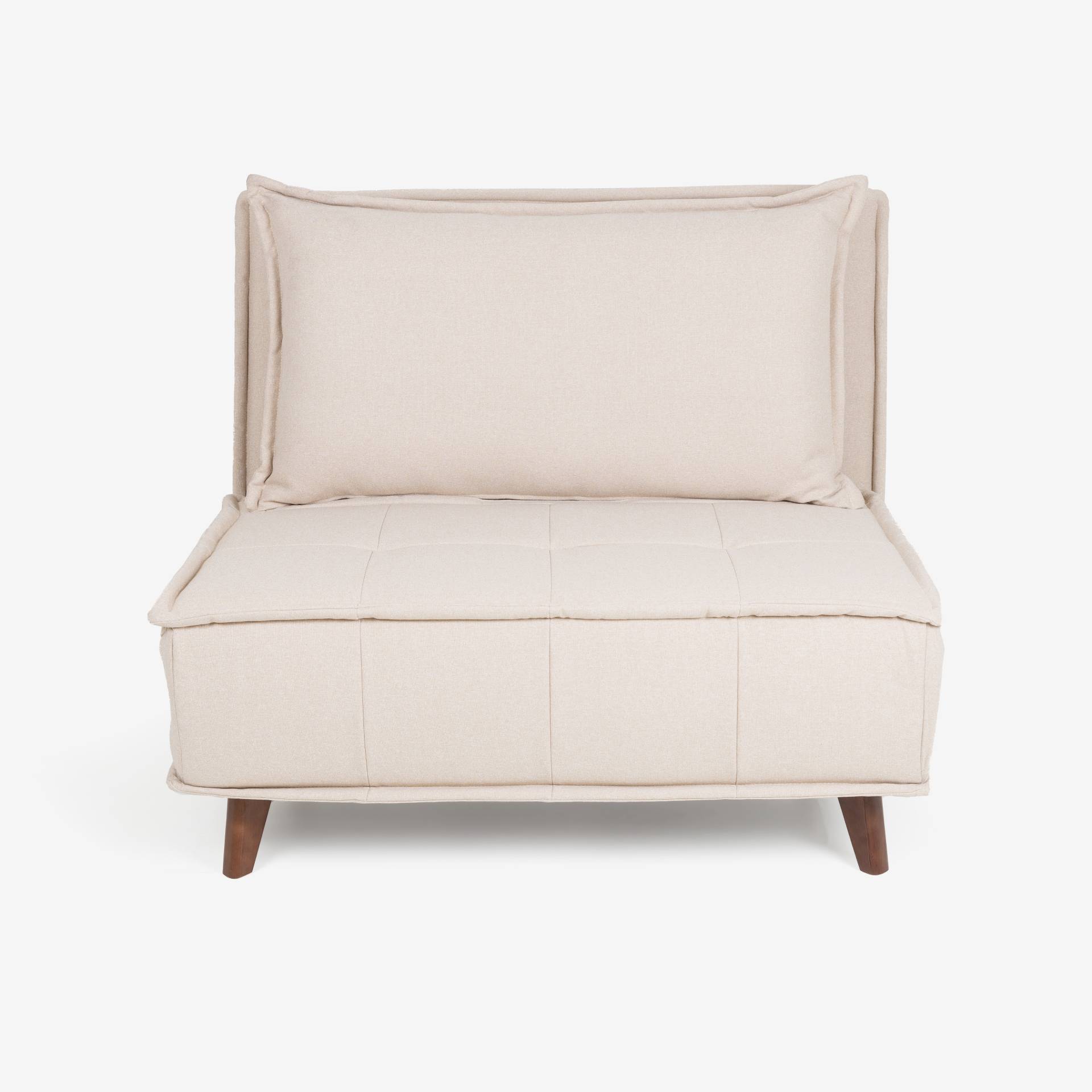Sofá cama individual crema 104x92x84cm