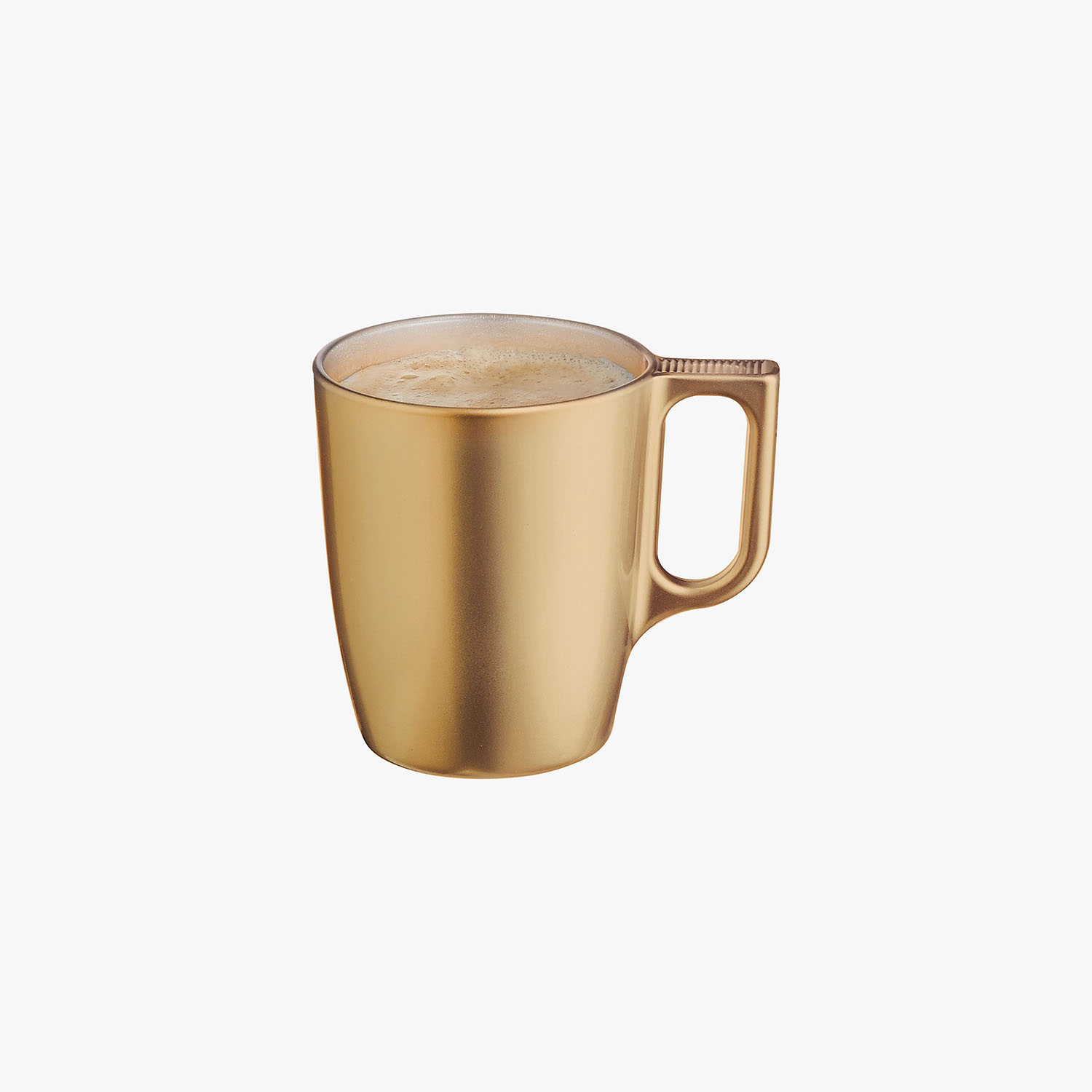 Mug de vidrio dorado Flashy 25cl