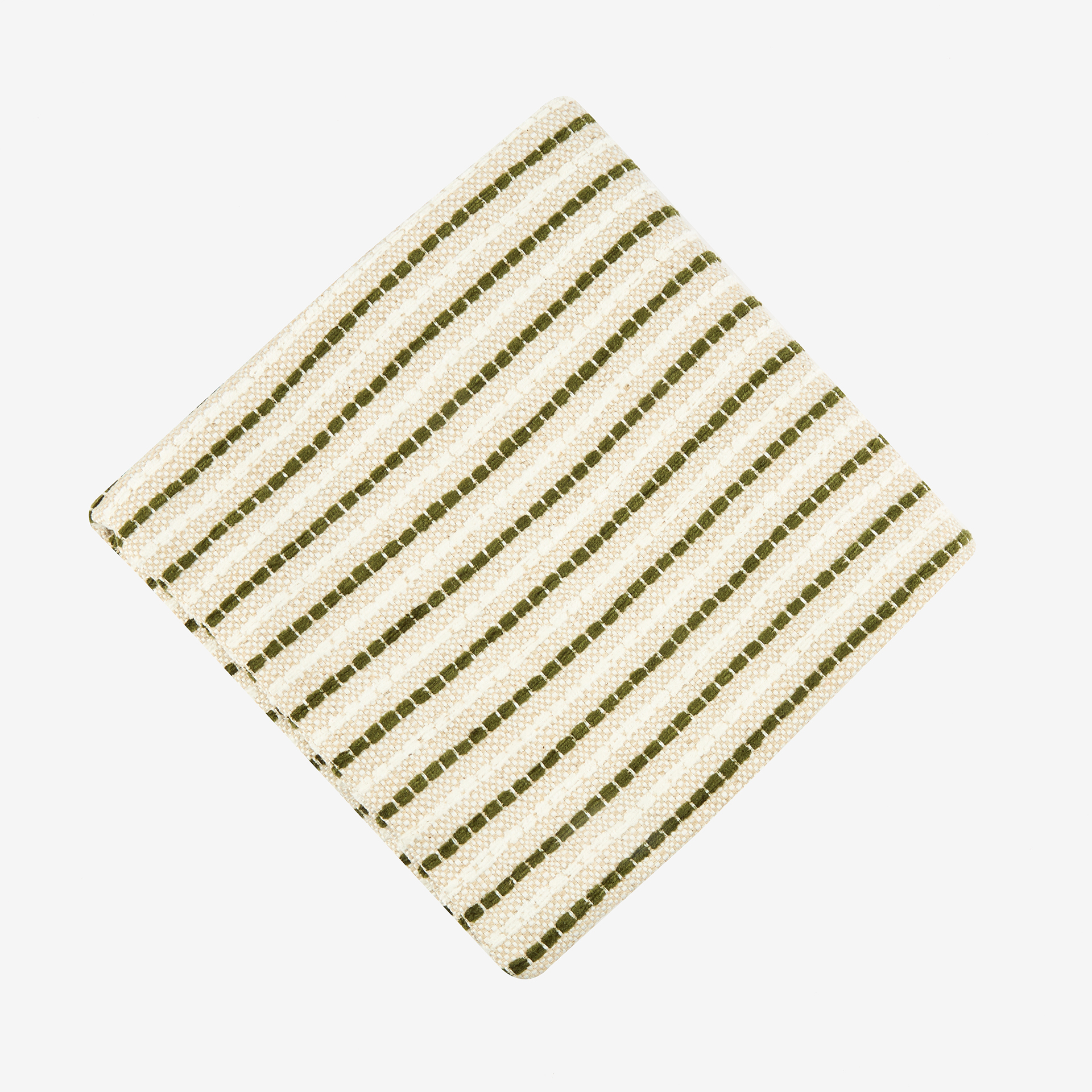 Funda de cojín beige y oliva Olan 45x45cm