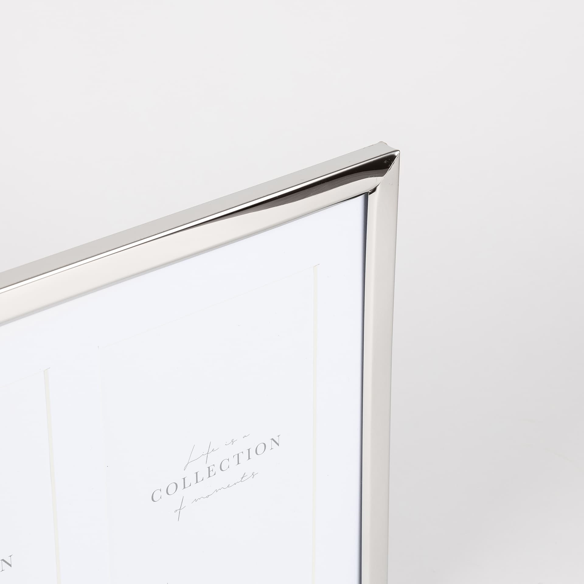 Marco de 3 fotos de metal plateado Kilim 10x15cm