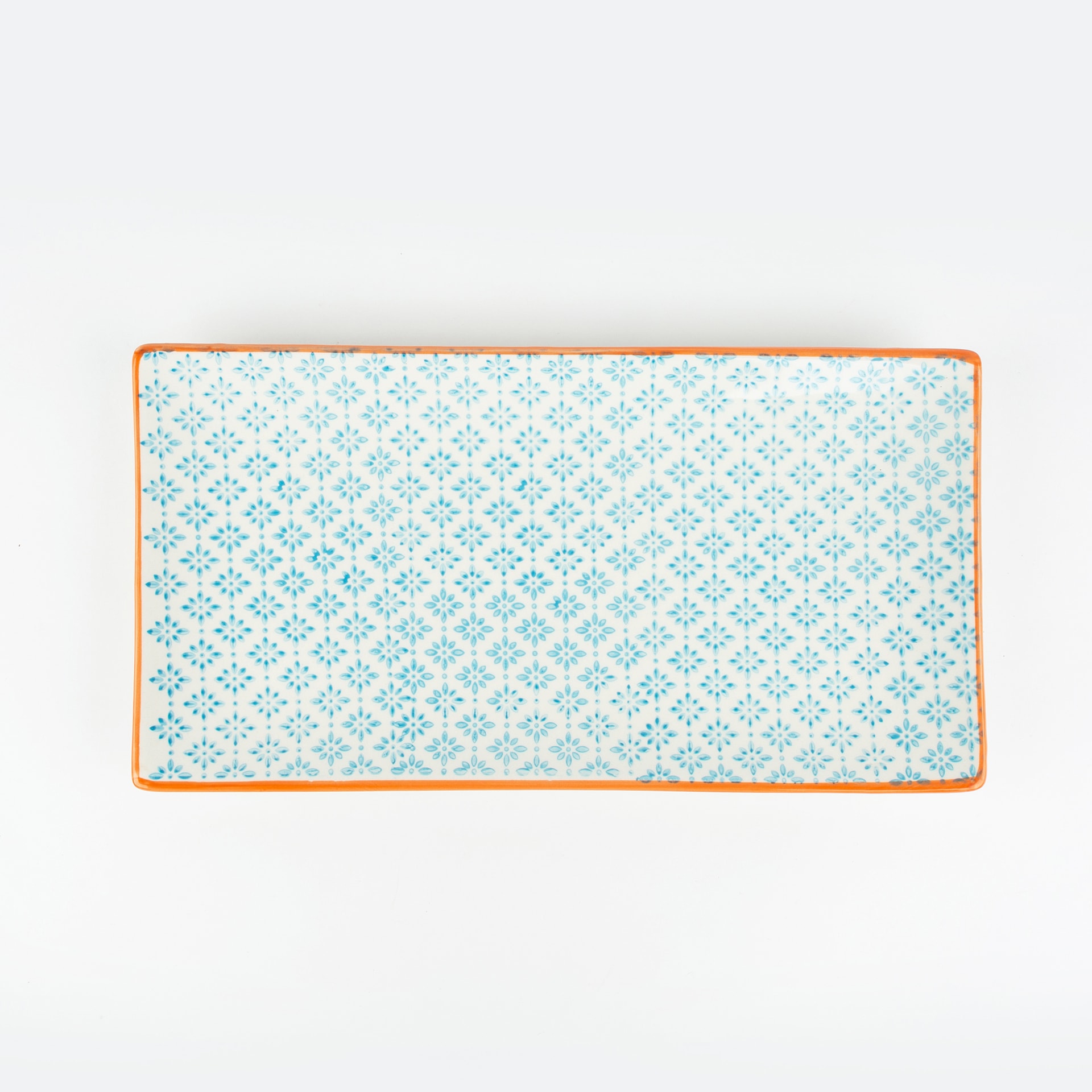 Fuente azul de porcelana Gita 29x15cm