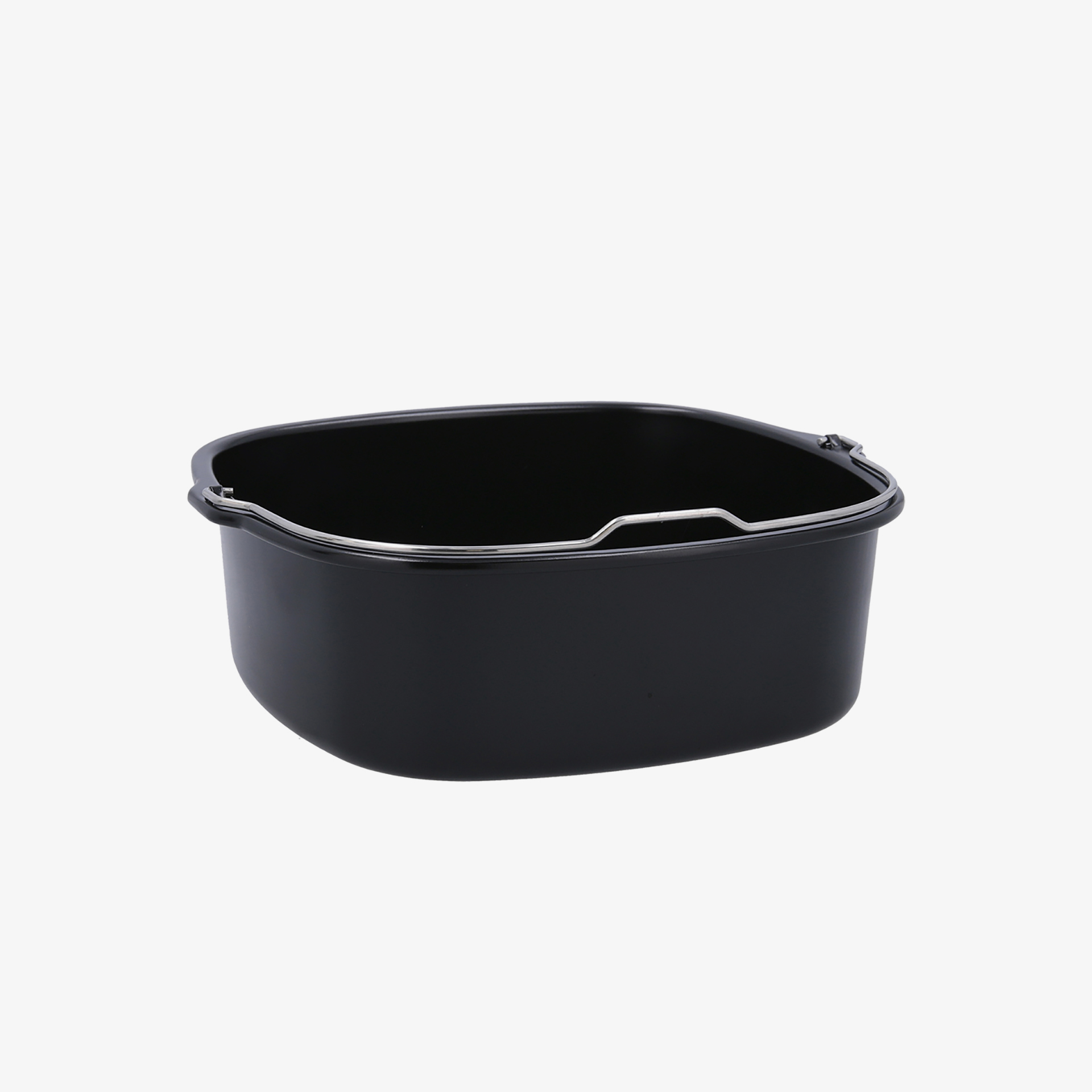 Molde cuadrado con asa de airfryer gris de acero