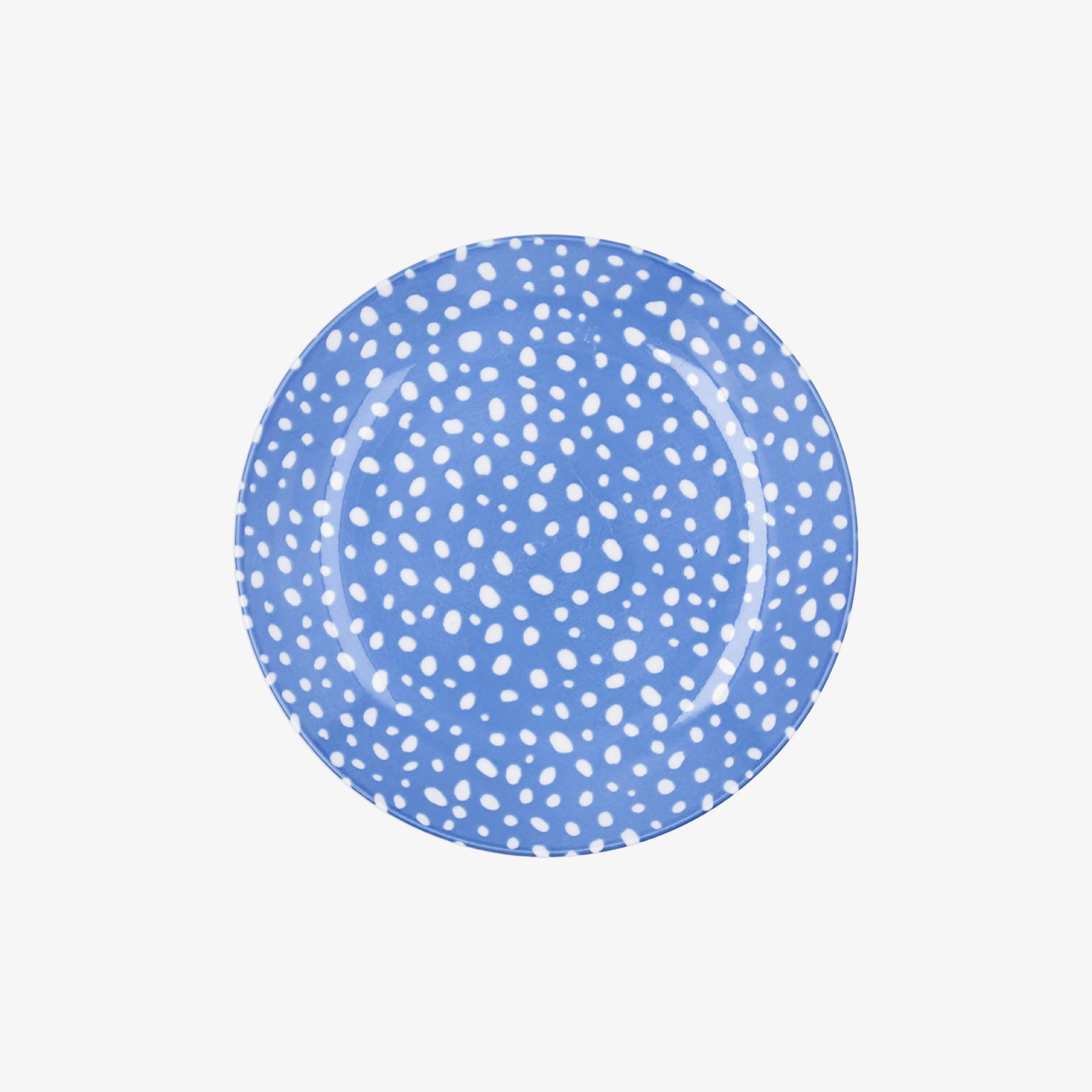 Plato de postre azul de porcelana Florina 19cm