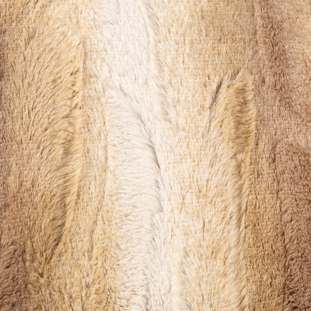 Funda de coj&iacute;n de felpa marr&oacute;n Alp 45x45cm