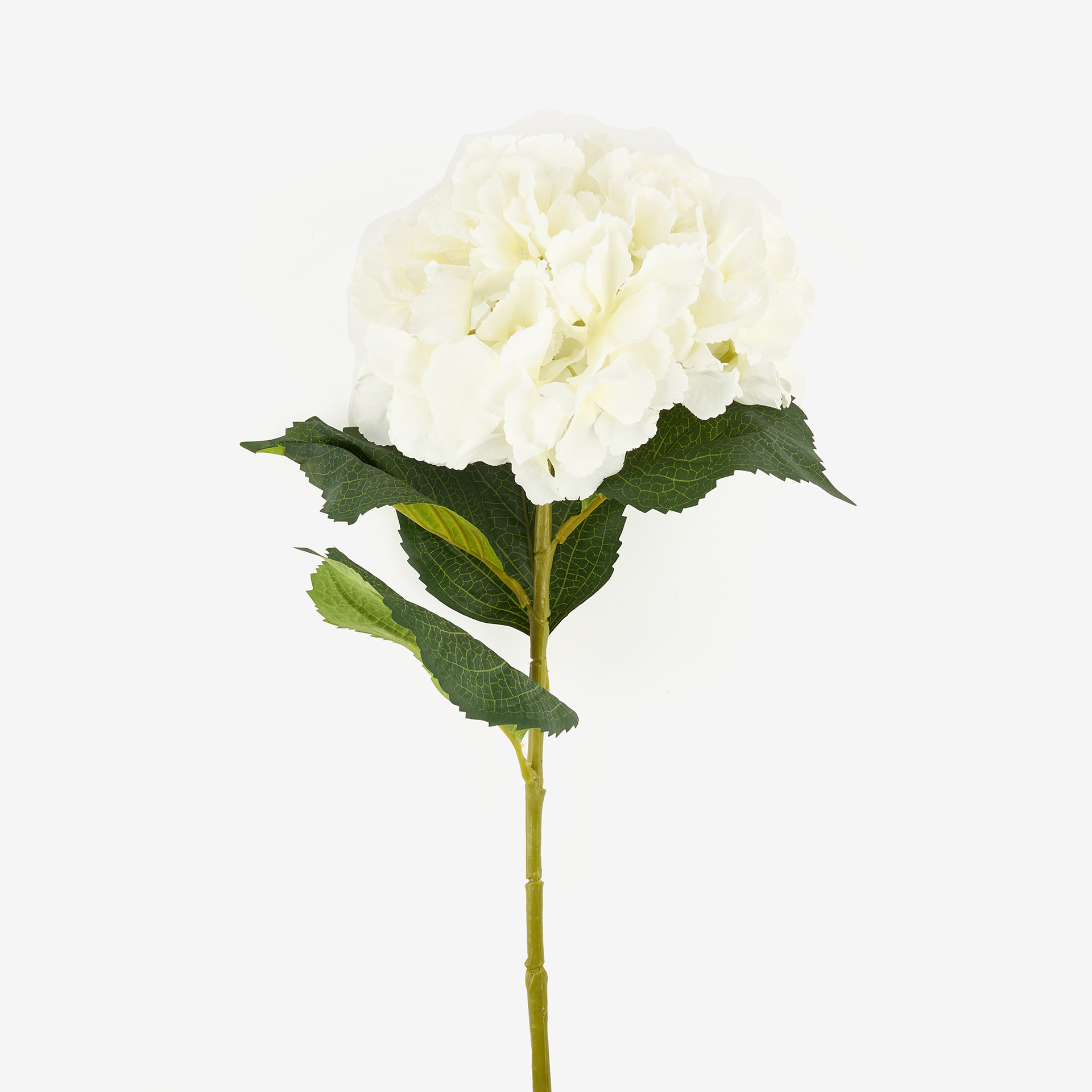 Hortensia blanca artificial 83cm