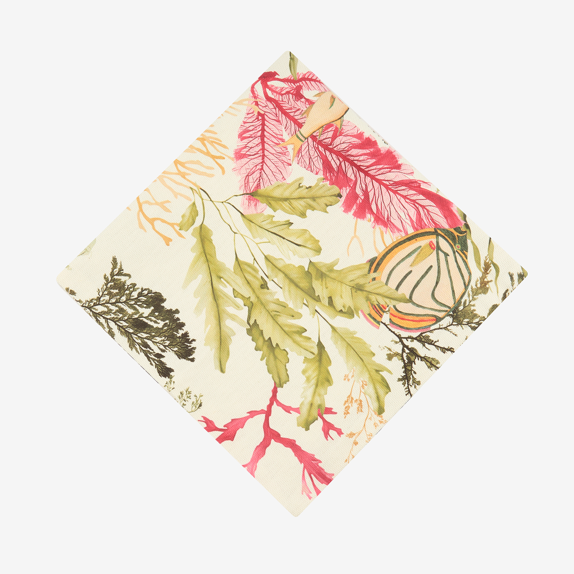 Funda de cojín de algodón cuadrada Coralia 45x45cm