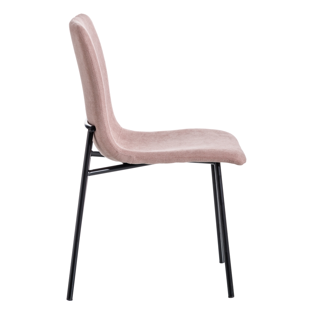 Set de 2 sillas de comedor de metal rosa Jasper 44x54x86cm
