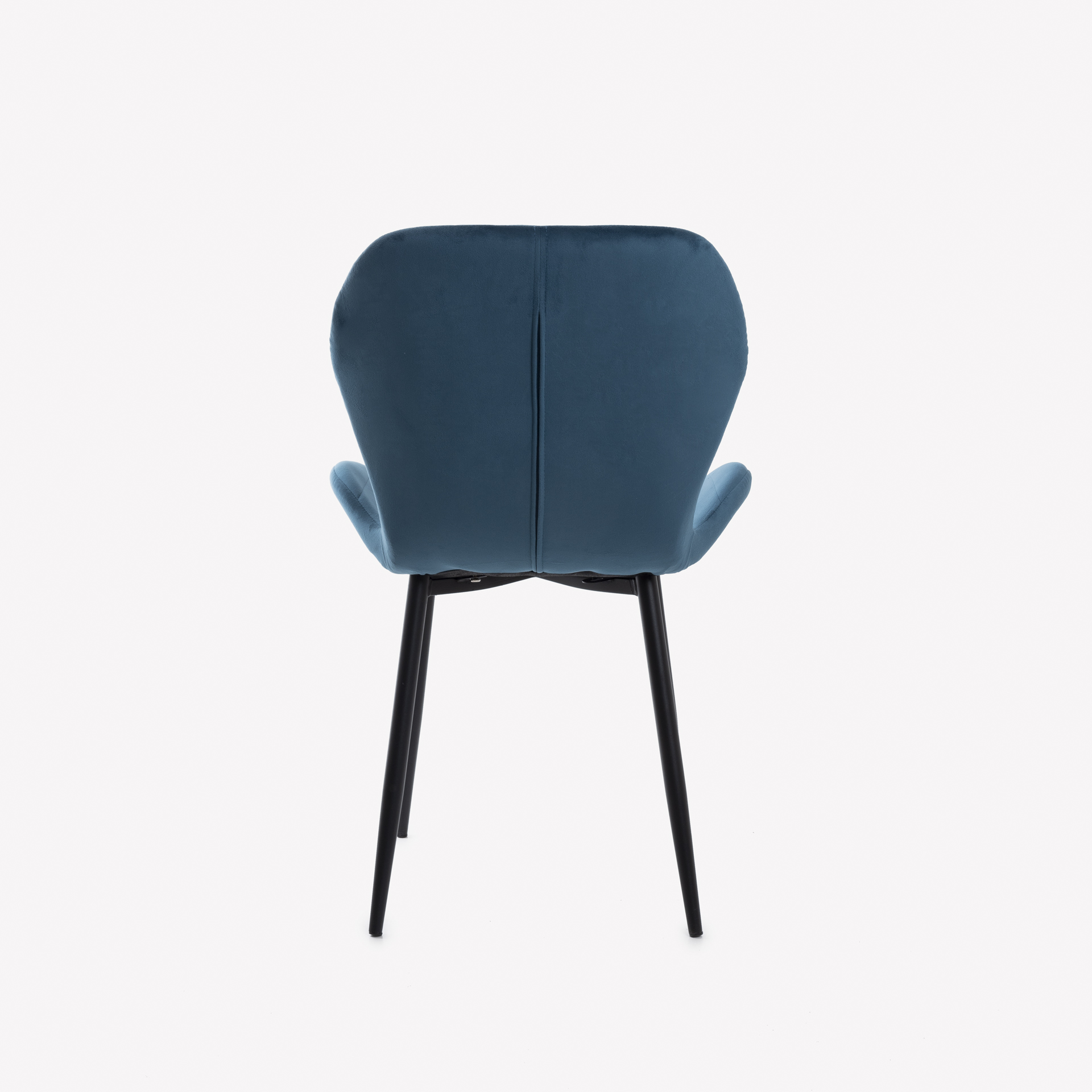 Silla de comedor de terciopelo azul oscuro Lydia 54x50x86cm Clau&Chloe