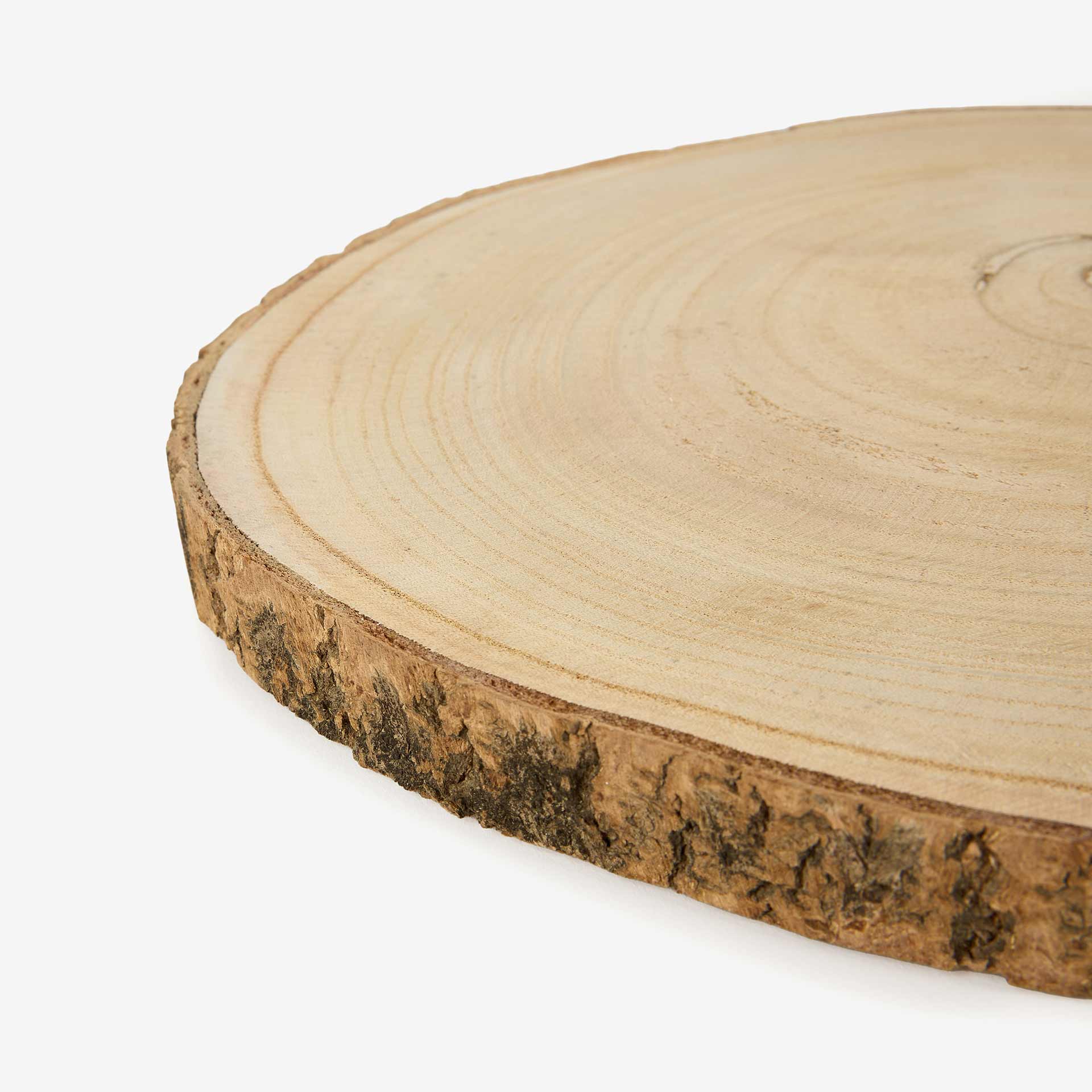 Centro de mesa corteza de madera Ø25x2cm