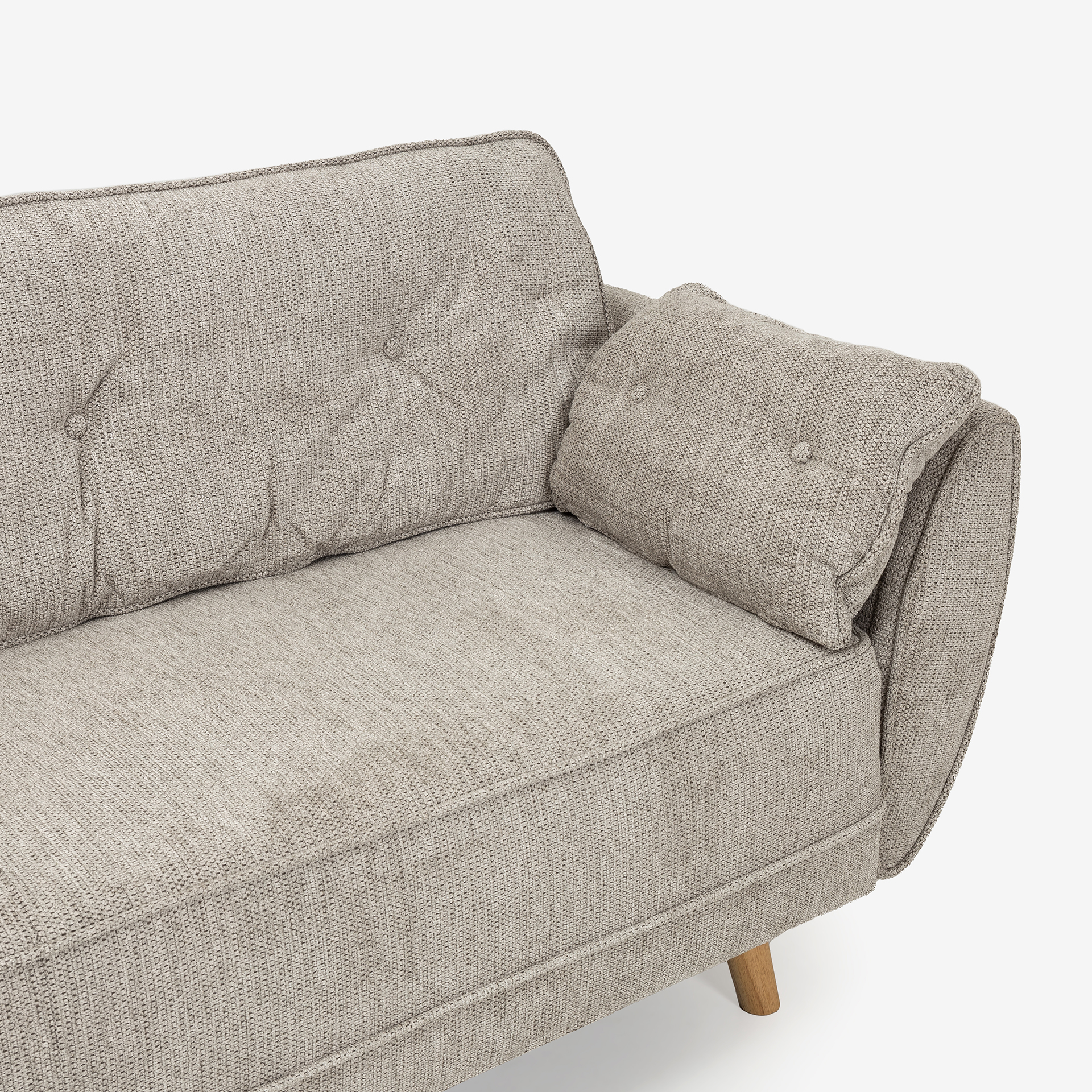 Sofá cama de 3 plazas gris Fules 212x85x85cm