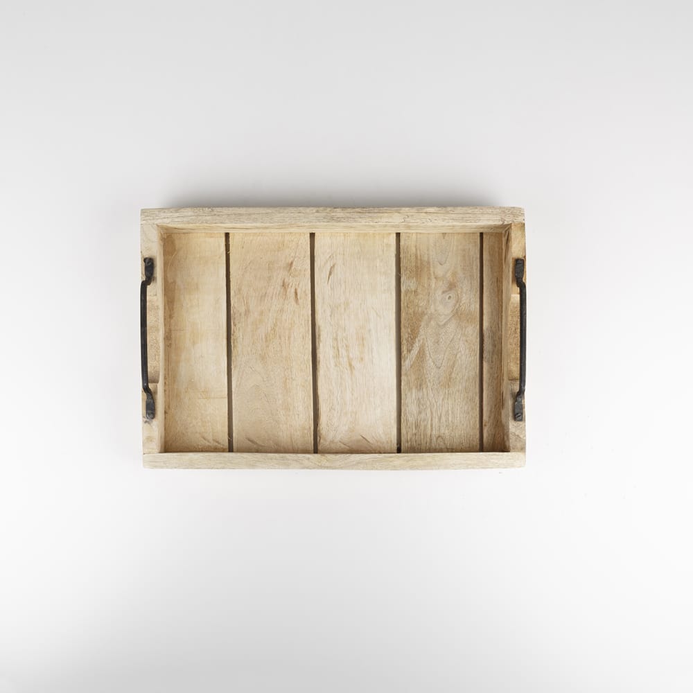 Bandeja de madera tablilla 37x25x7cm