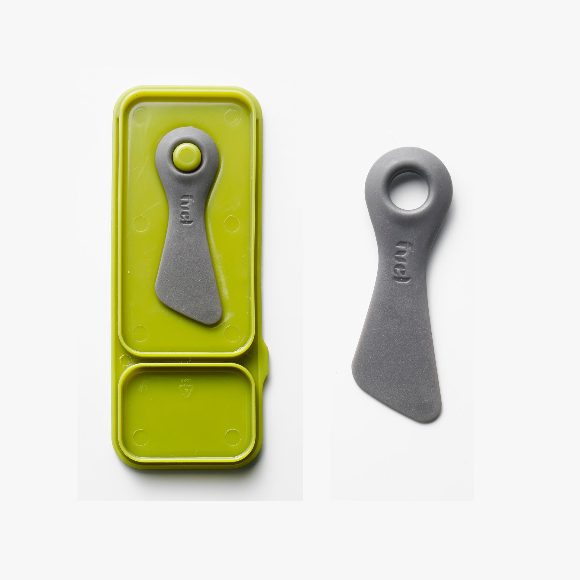 T&aacute;per de pl&aacute;stico rectangular con 2 compartimentos 15x6x4cm - 15/6cl