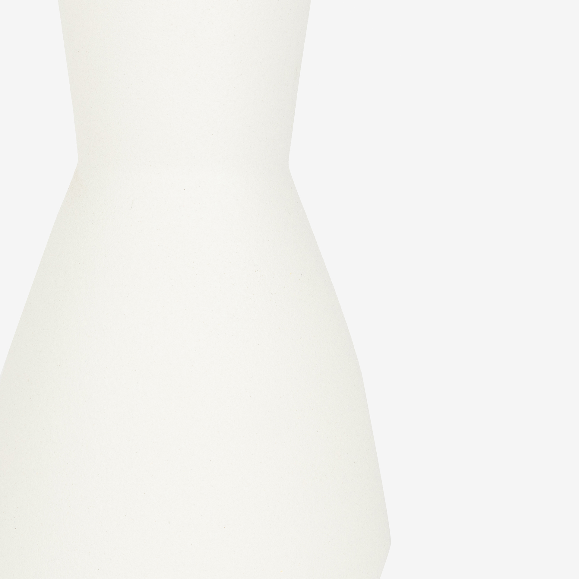 Jarr&oacute;n de dolomita blanco Ike 18cm