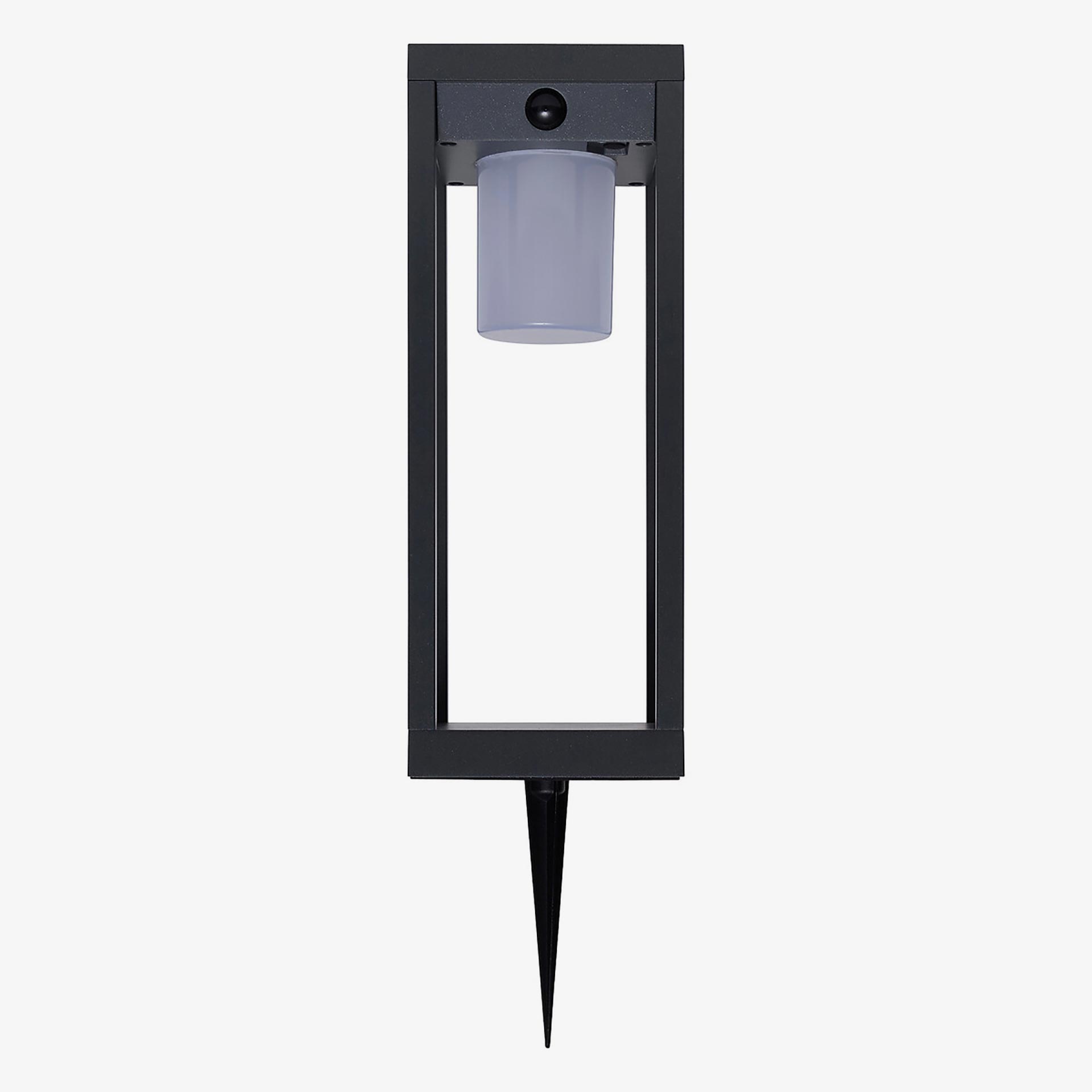 Farol solar para jard&iacute;n de aluminio grafito Pirox 40cm