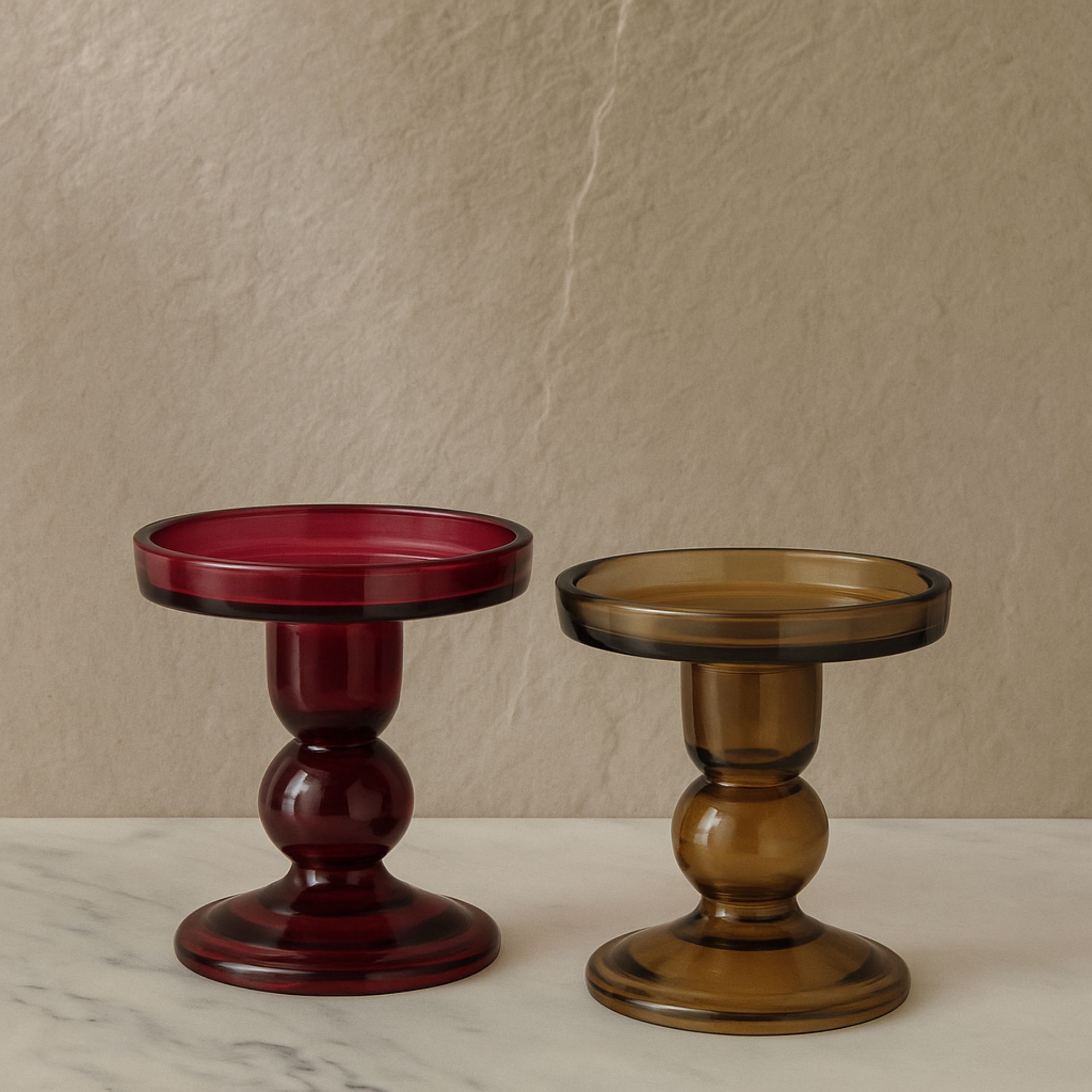Candelabro de vidrio Cirela &Oslash;9x11cm