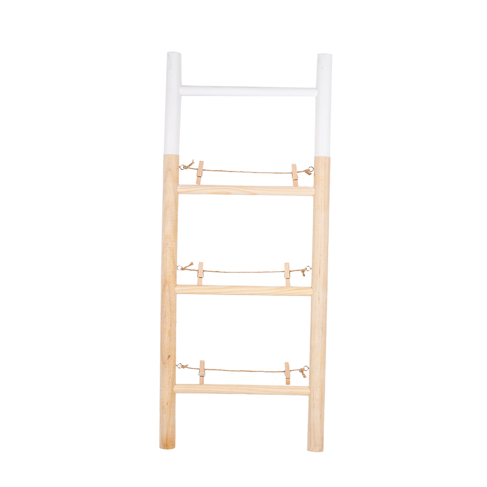 Portafotos escalera de bambú 25x60cm