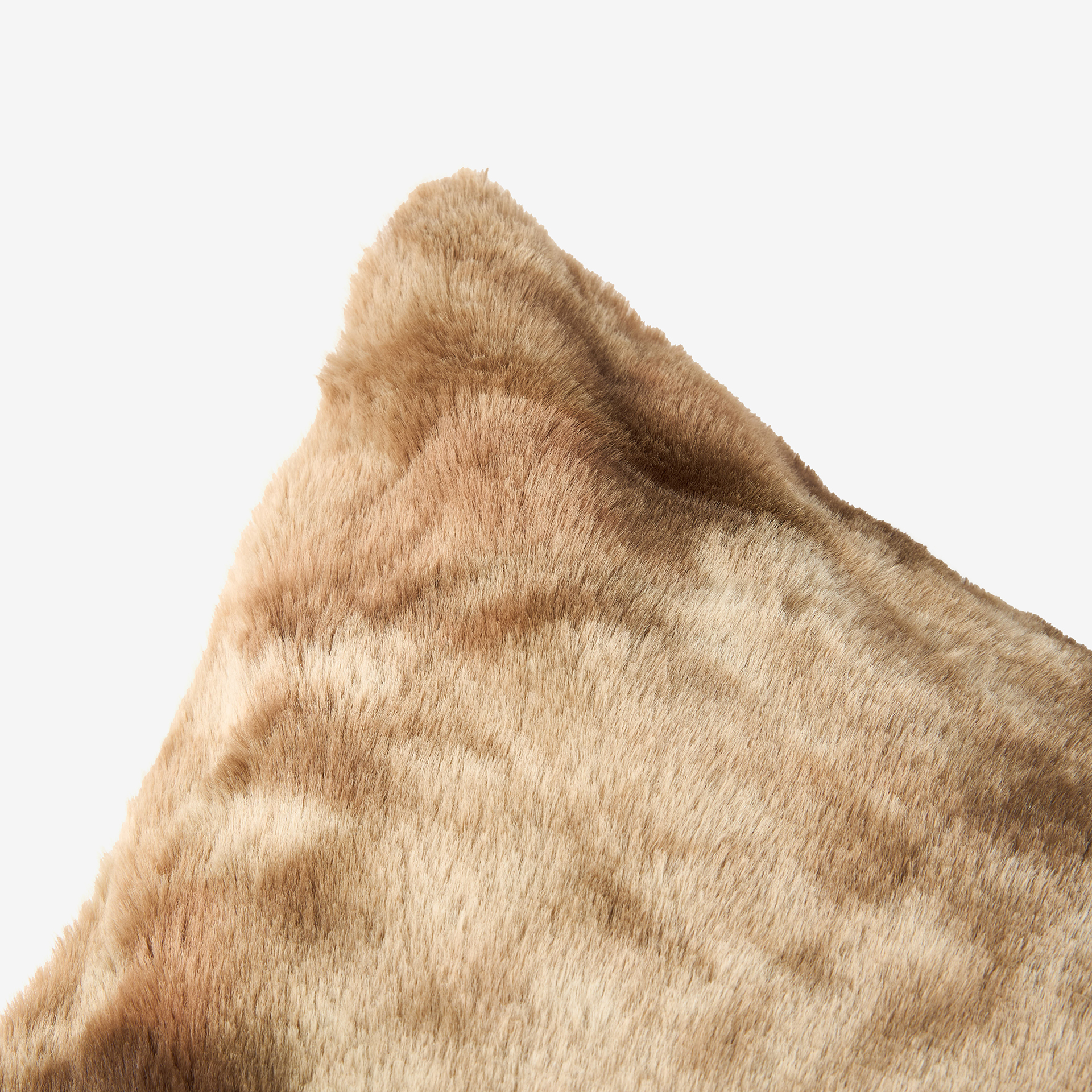 Funda de cojín de franela marrón Yakutia 45x45cm