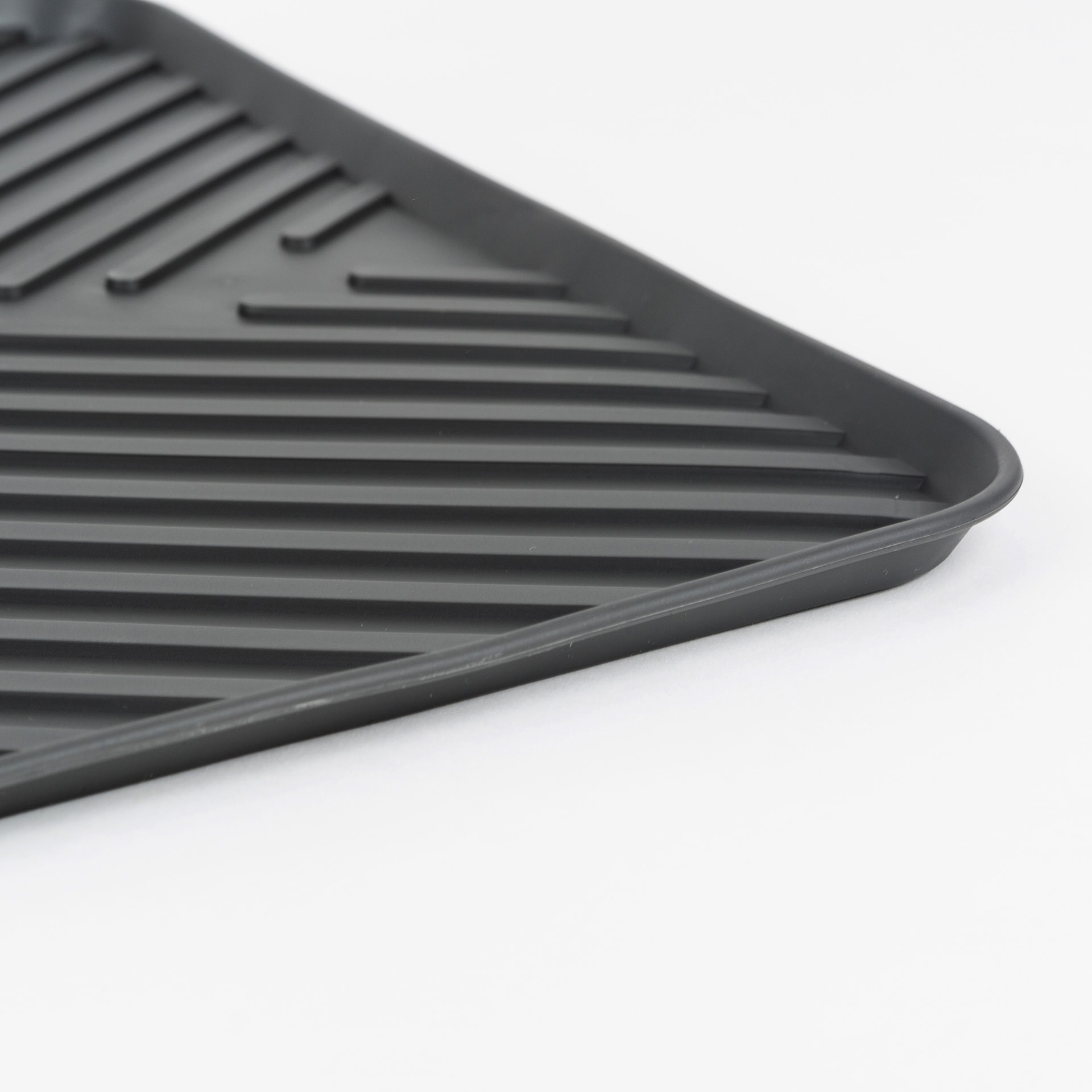 Escurreplatos de caucho gris oscuro 30x40cm