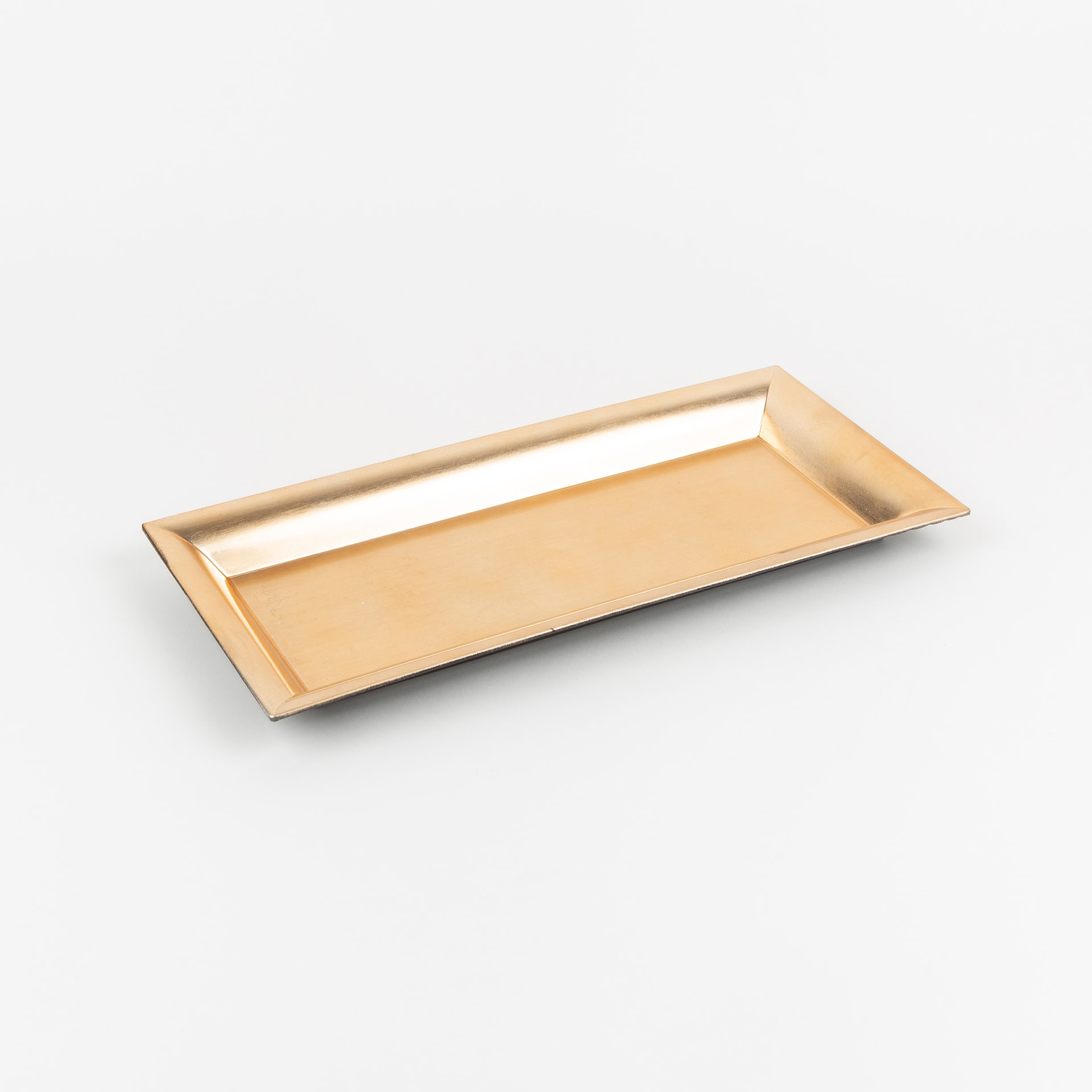 Bandeja rectangular dorada 36cm