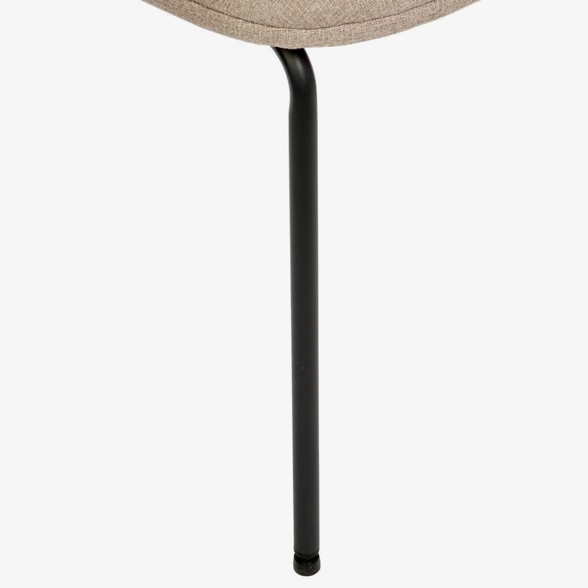 Silla de comedor beige de tela Eron 