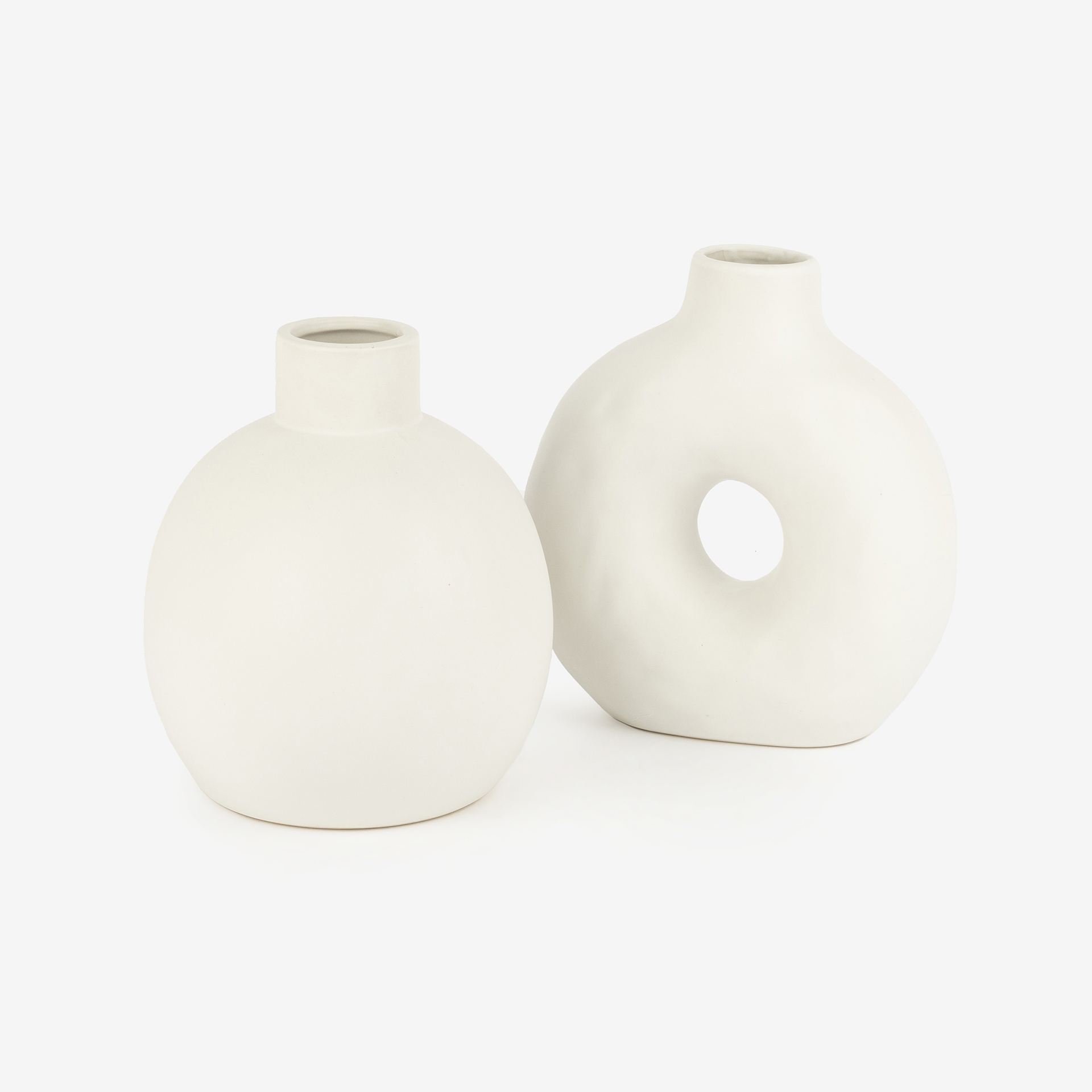 Jarr&oacute;n de porcelana blanco &Oslash;10,8x17cm