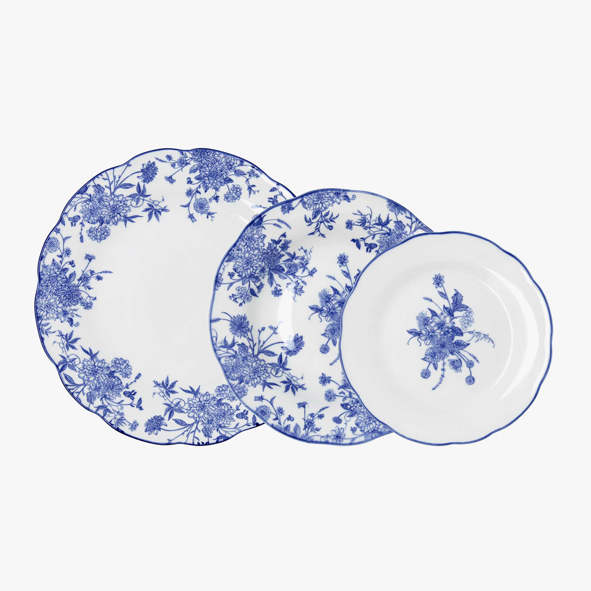 Vajilla de 18 piezas de porcelana Oxford