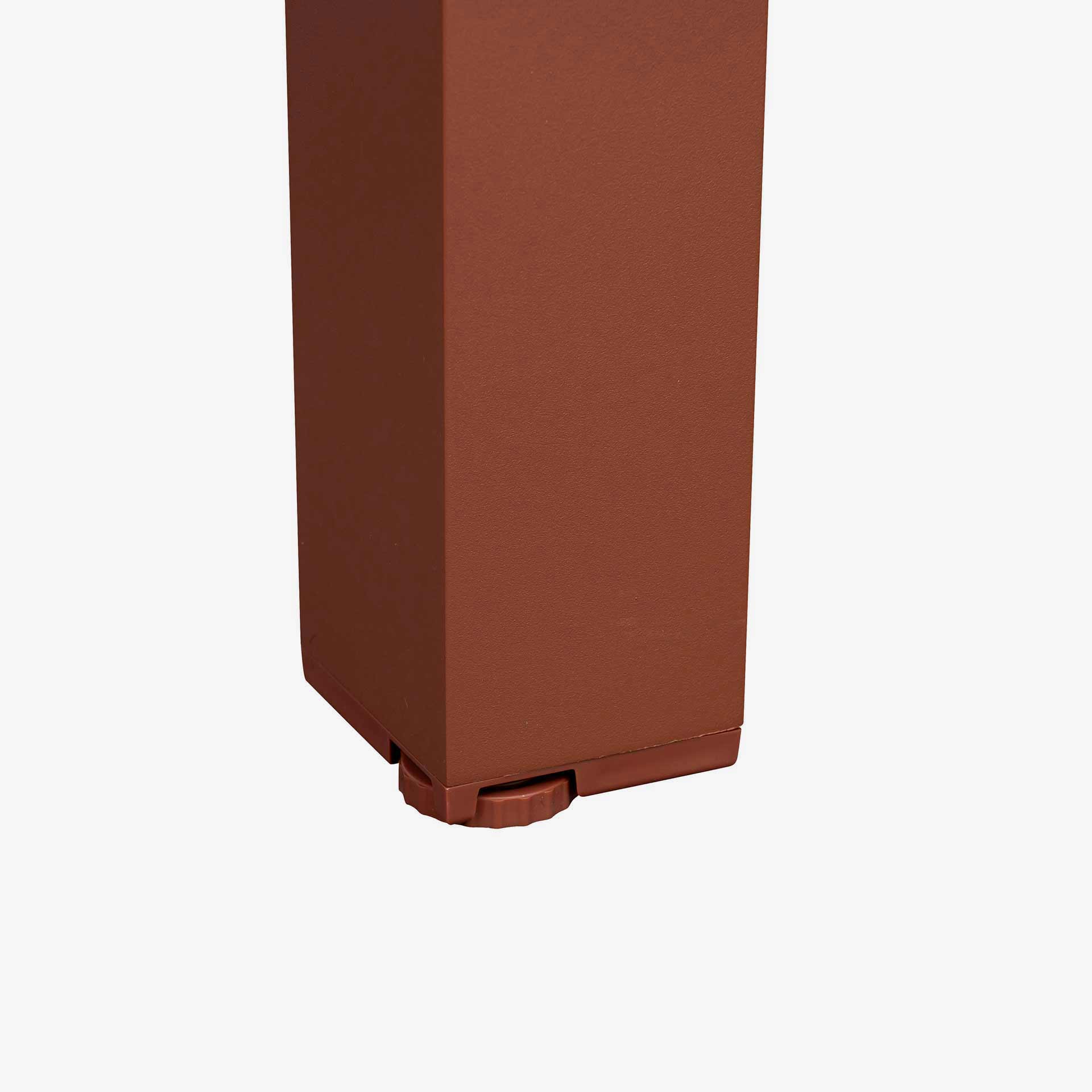 Mesa de comedor de jard&iacute;n extensible de aluminio caoba Evora 214x110x77cm