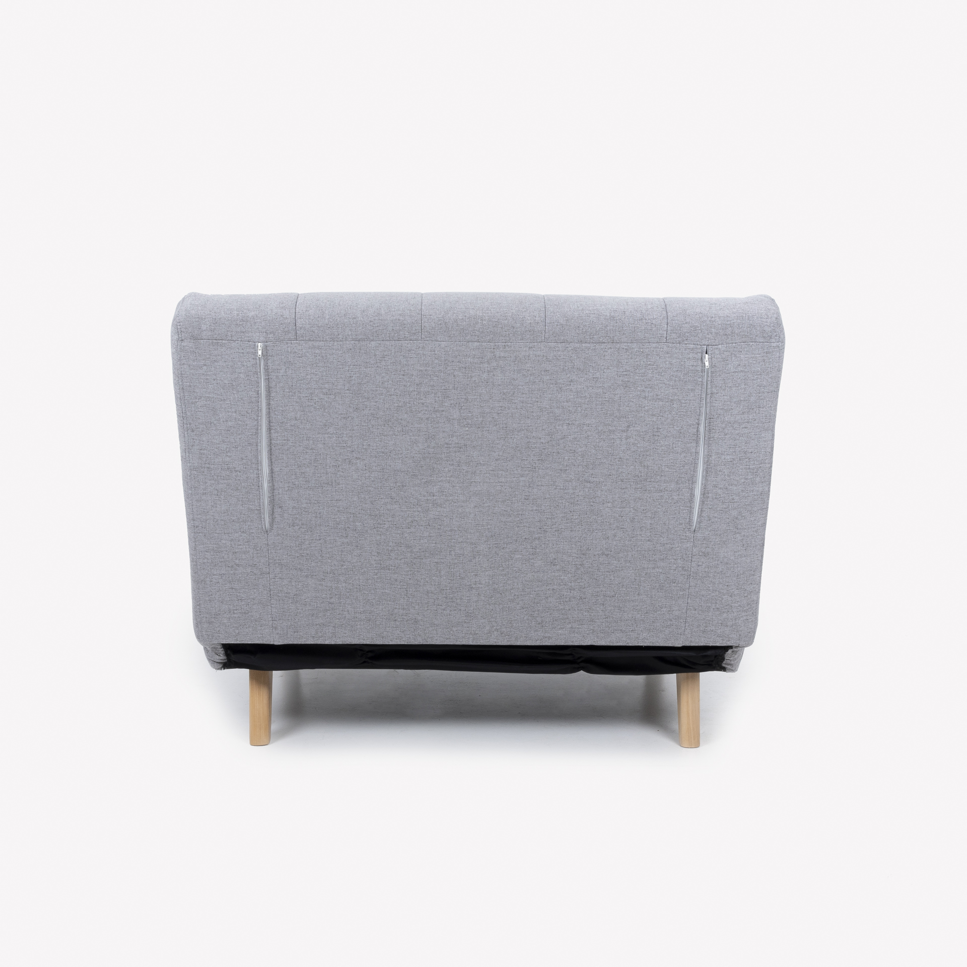 Sofá cama individual gris claro 103x91x82cm