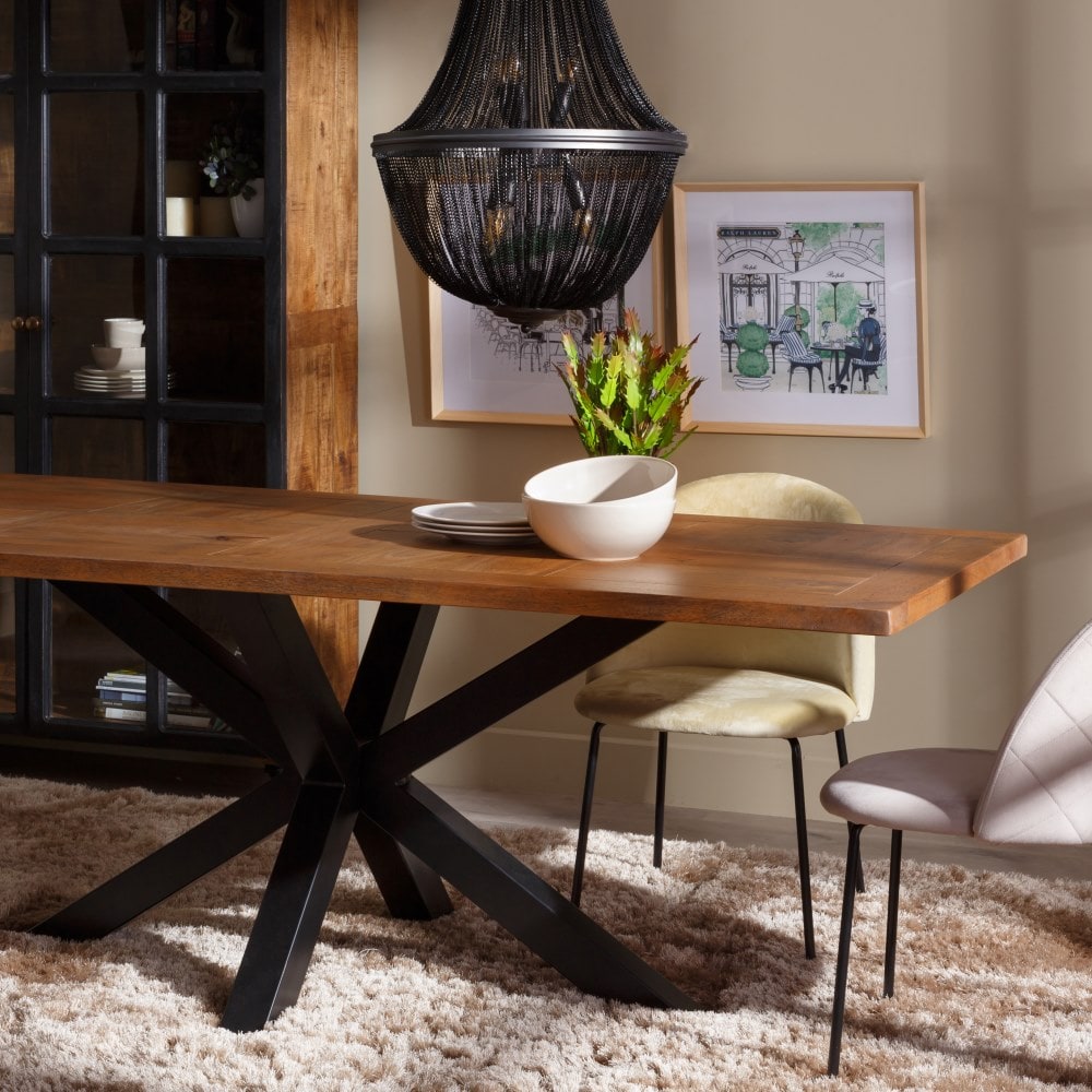 Mesa de comedor de madera de mango 200x100x78cm