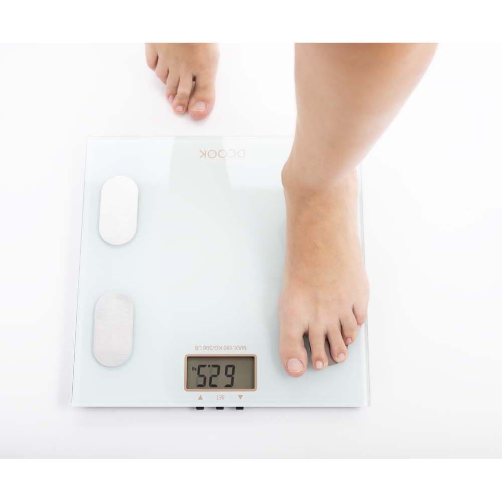 B&agrave;scula de ba&ntilde;o con cuatro sensores DCook 30x30x2cm