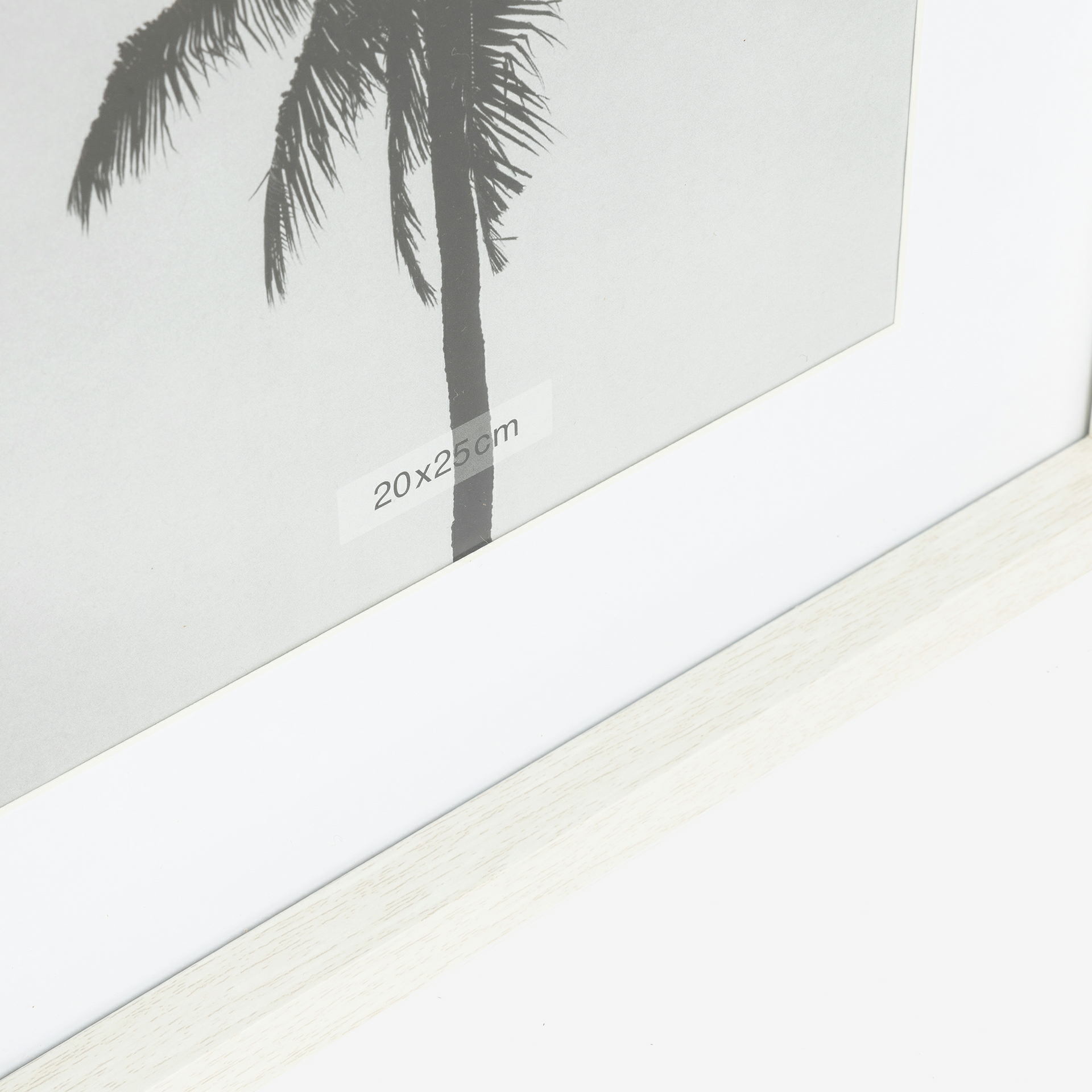 Marco de fotos blanco de madera Mati