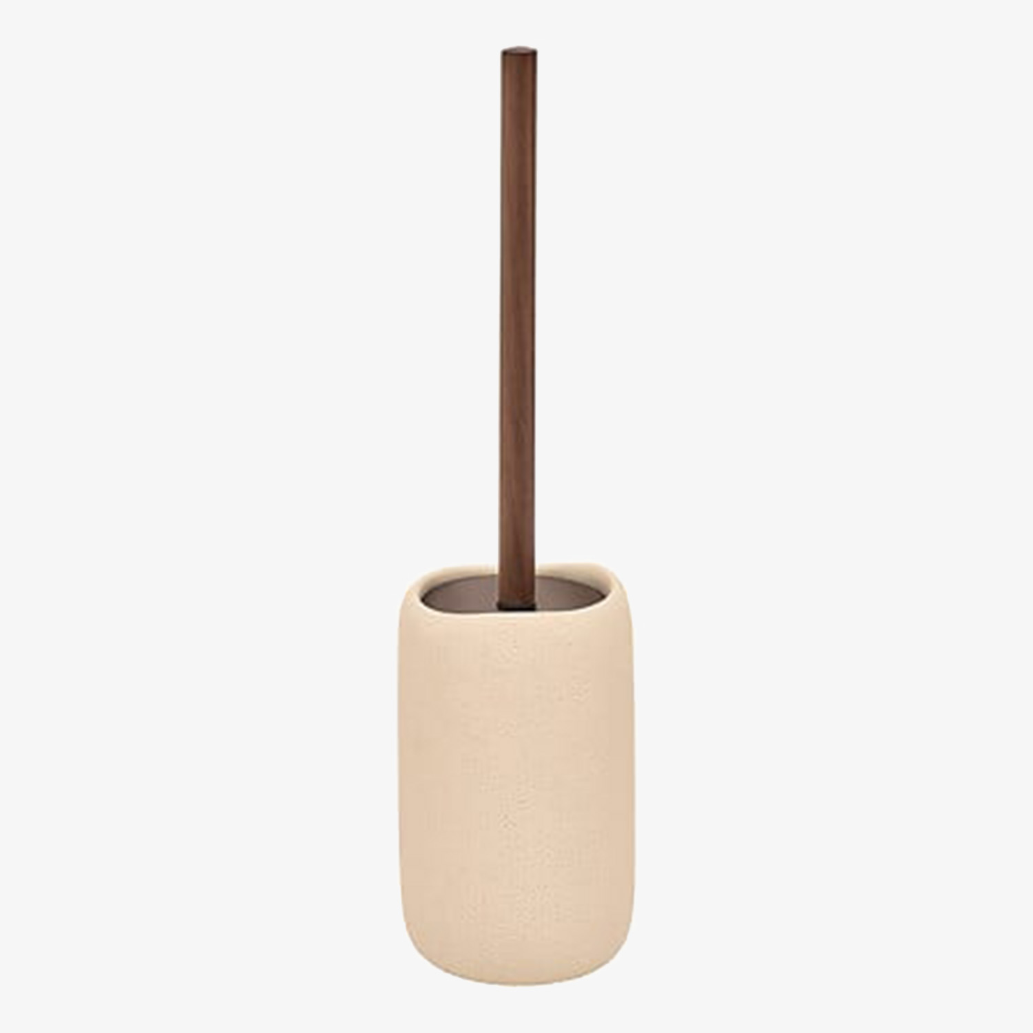 Escobillero de ba&ntilde;o beige Elia 41,5cm