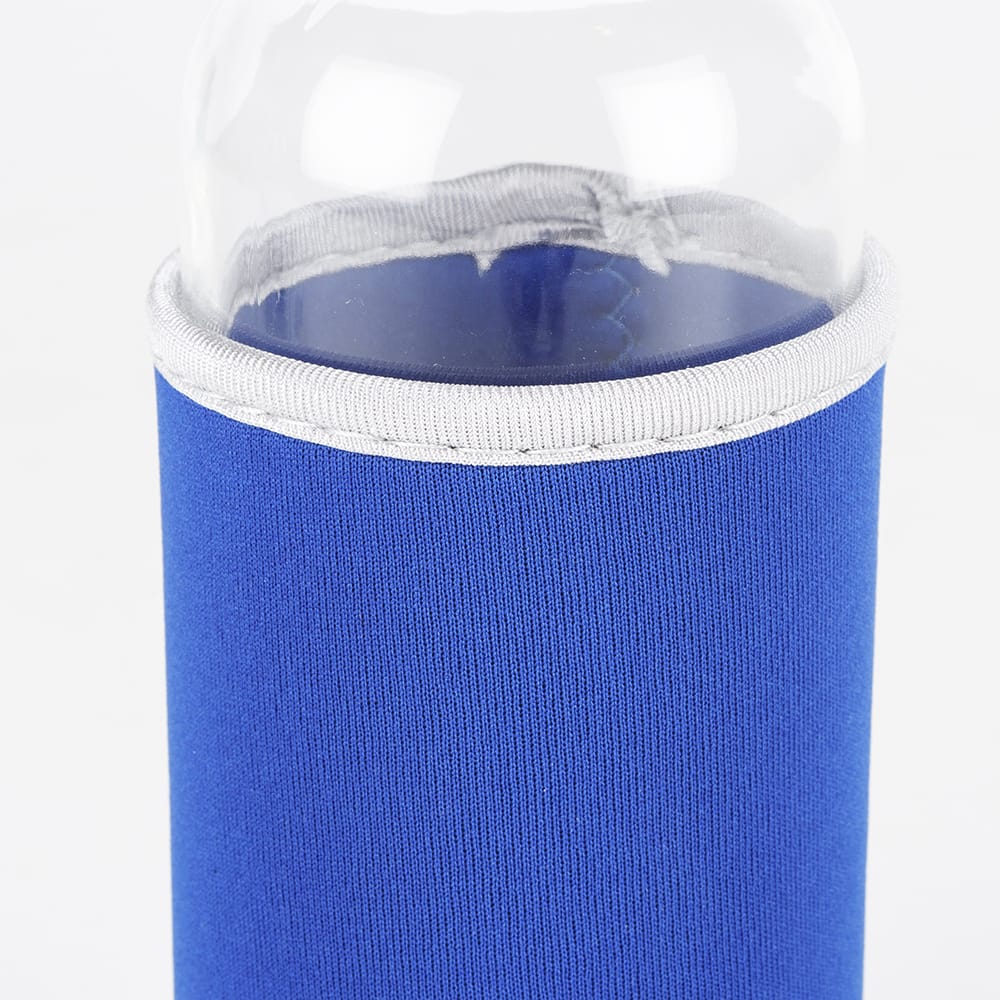 Botella de vidrio con funda azul Temel 40cl