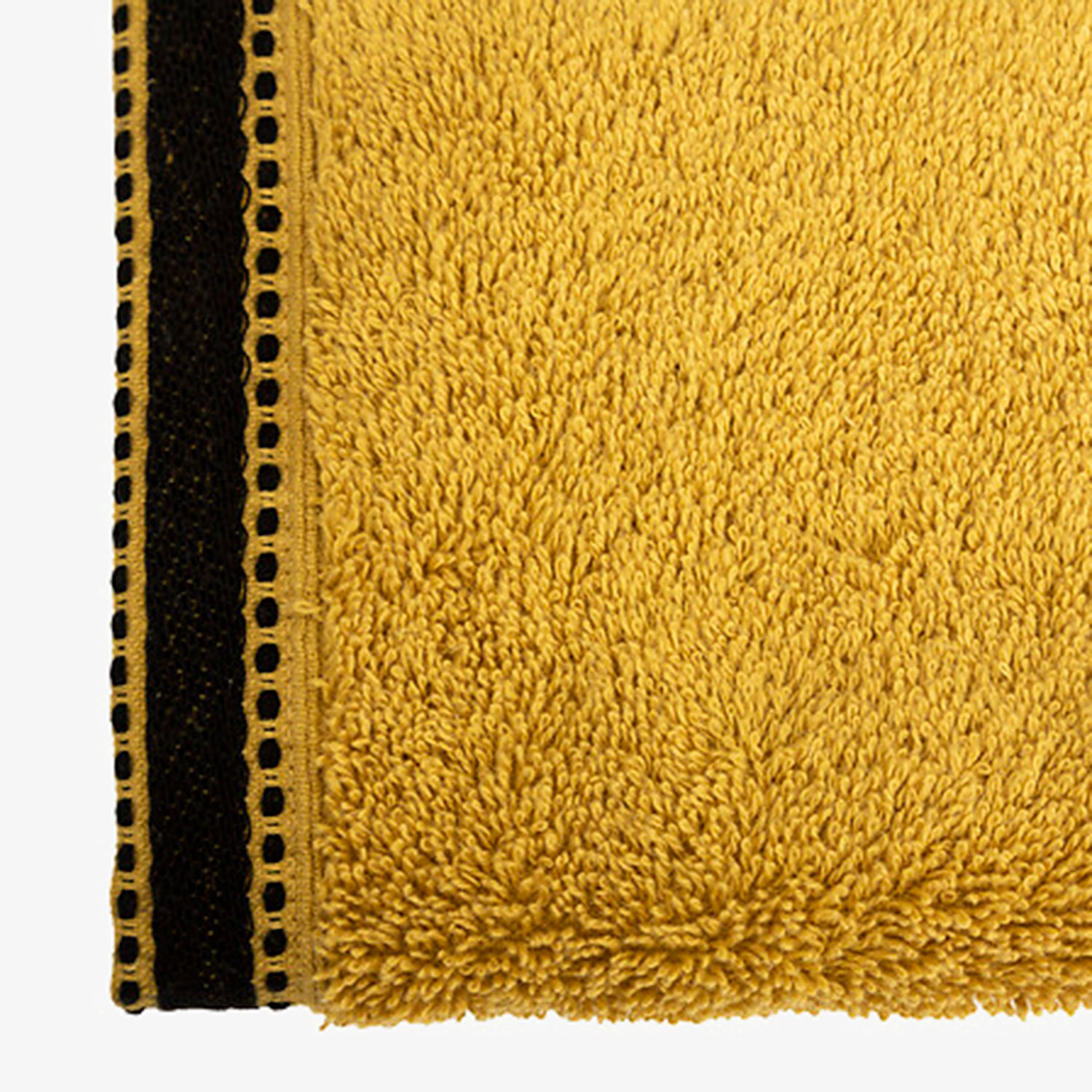 Toalla de tocador de algod&oacute;n mostaza Sena 30x50cm - 550 g/m&sup2;