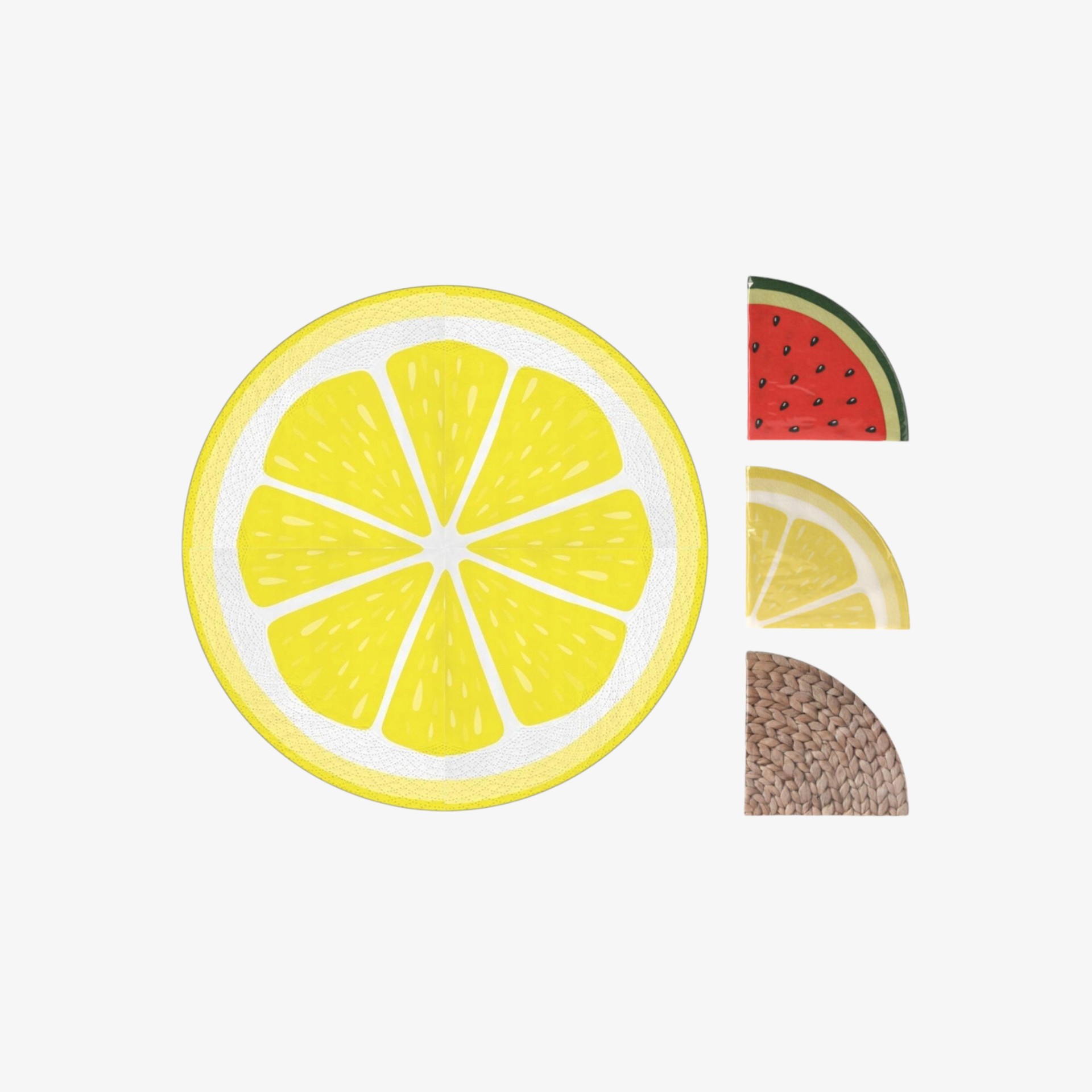 Set de 12 servilletas de papel redondas Ø32cm