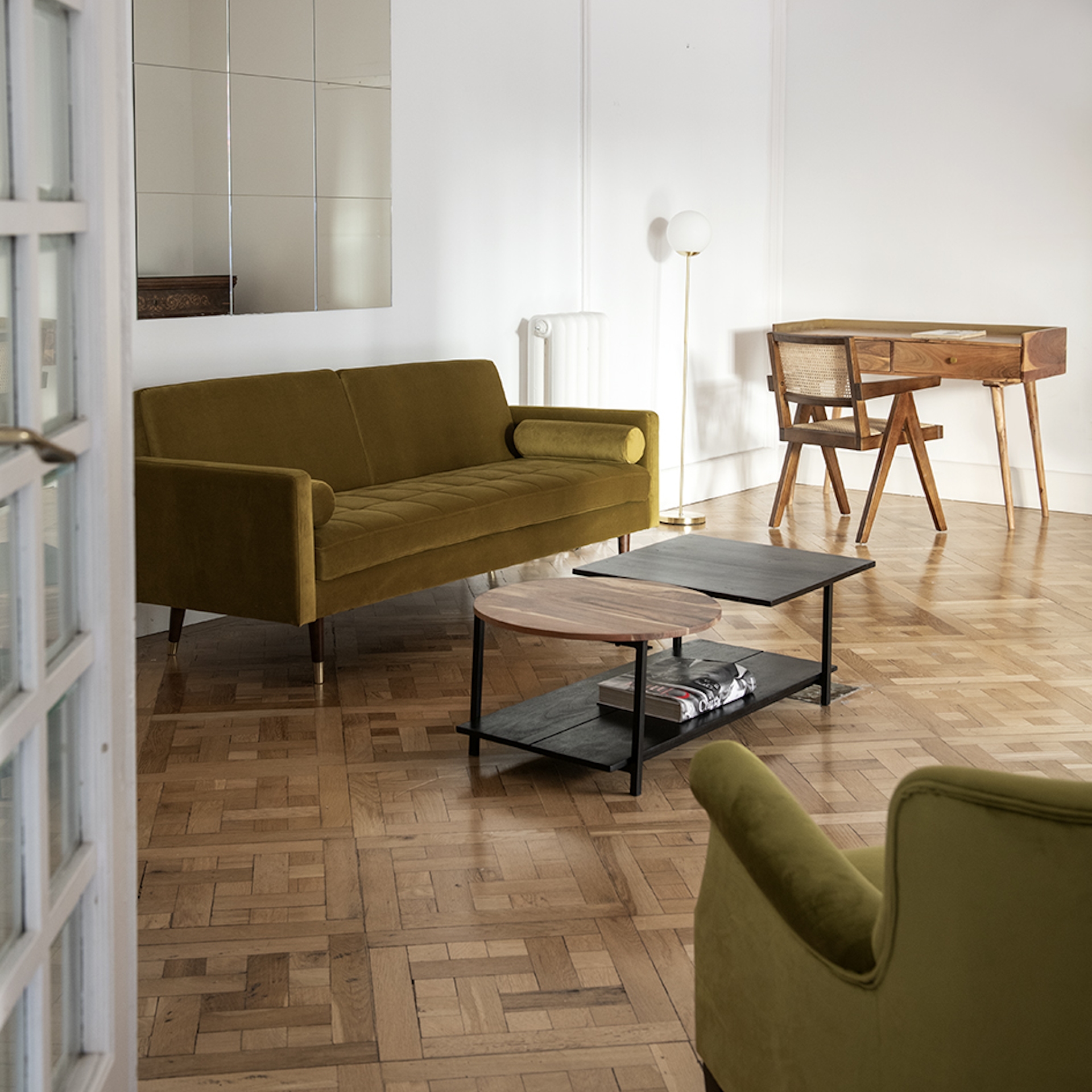 Mesa de centro de madera Aberdeen 115x60x38cm Clau&Chloe