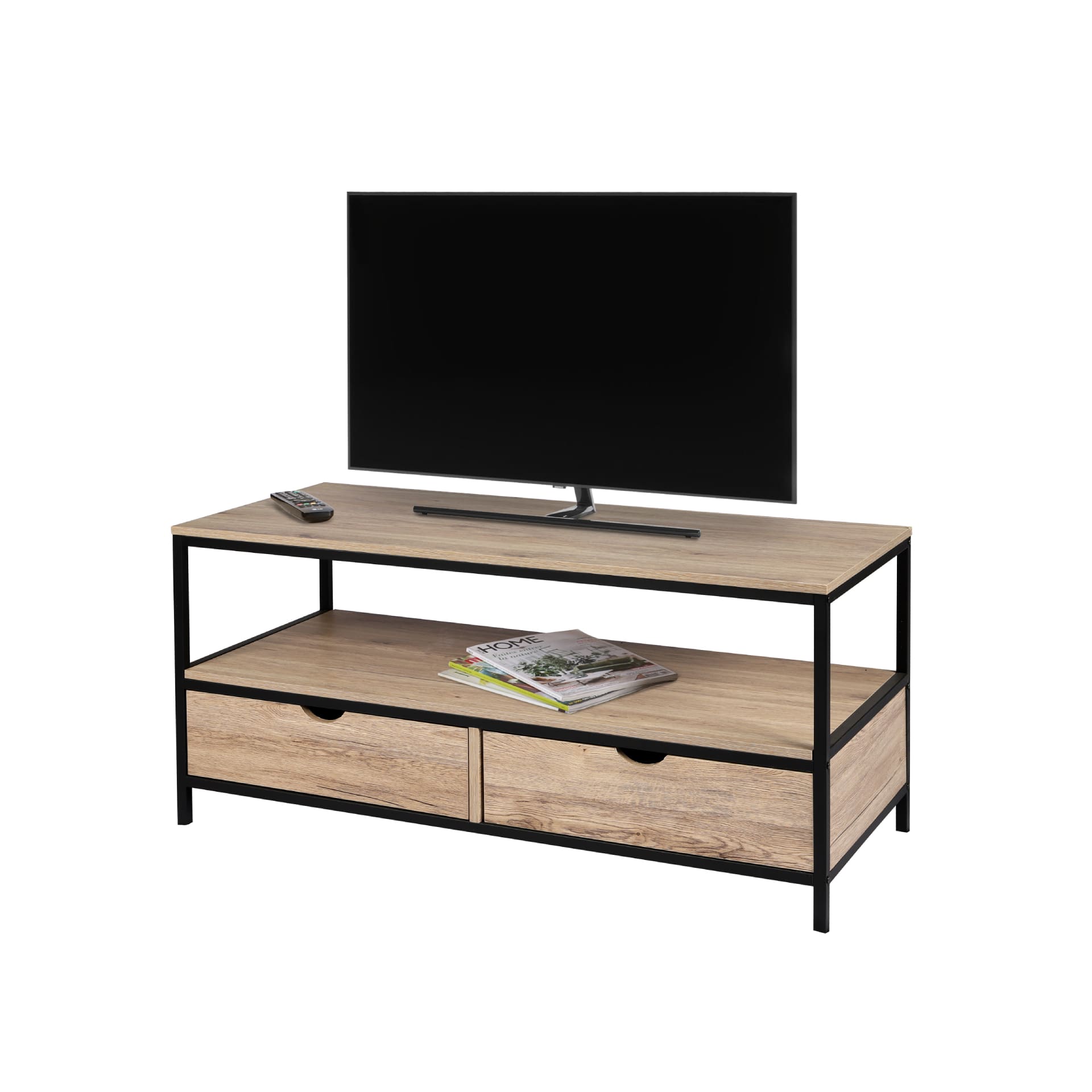 Mueble de TV de aglomerado de madera MDF Madras 120x39x57cm