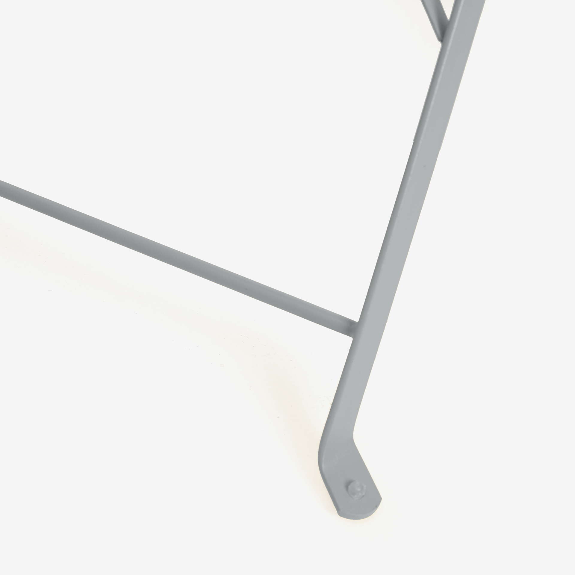 Set de jardín de mesa y 2 sillas de acero gris oscuro Bistro