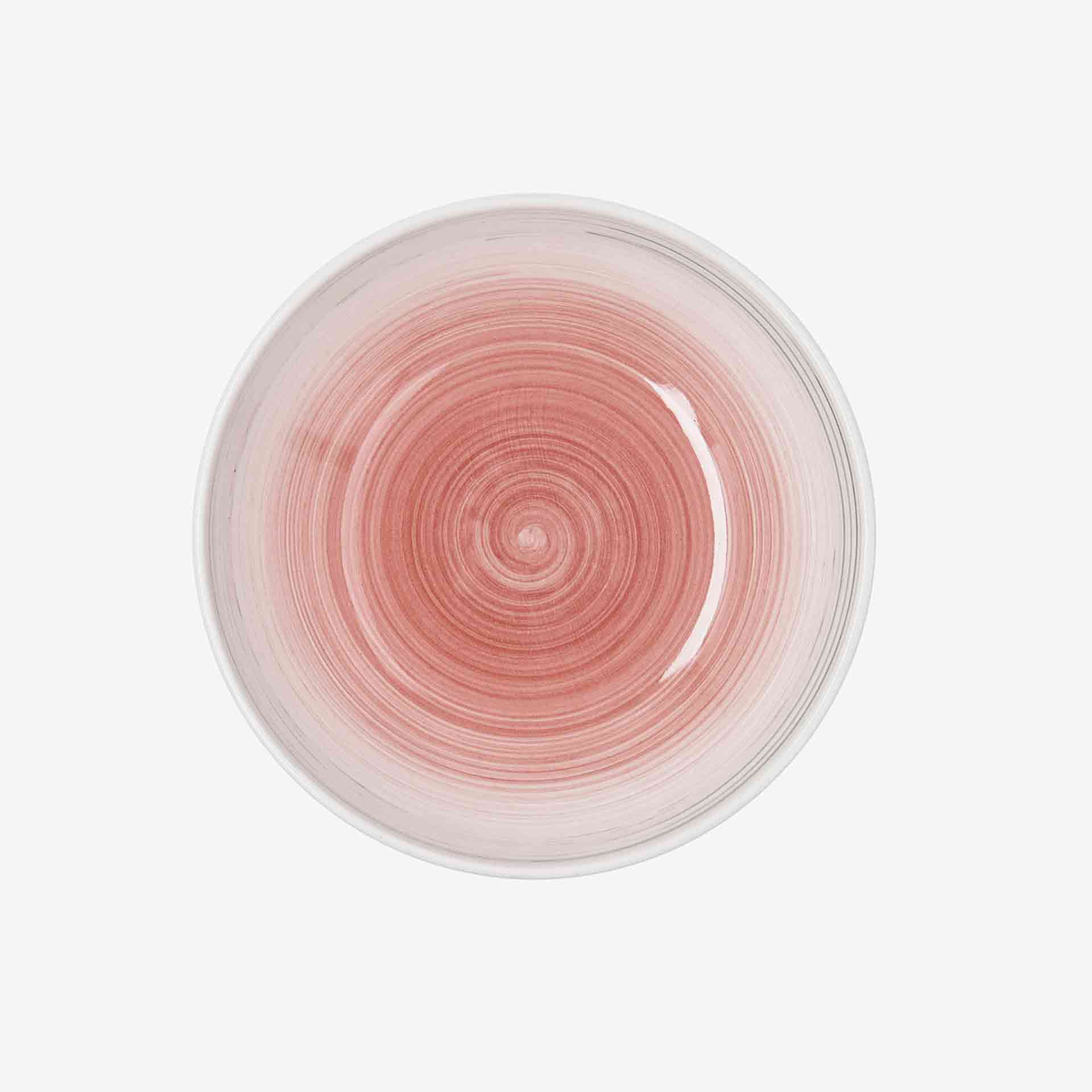 Plato hondo de cer&aacute;mica Suede rose &Oslash;21cm