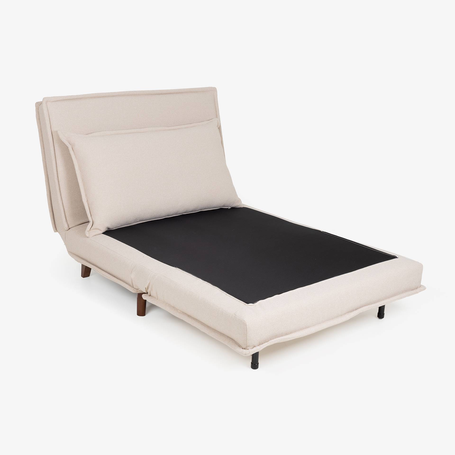 Sofá cama individual crema 104x92x84cm