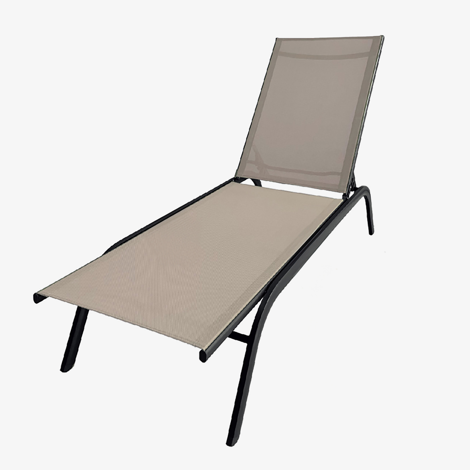 Tumbona de jard&iacute;n de textileno beige Oasis