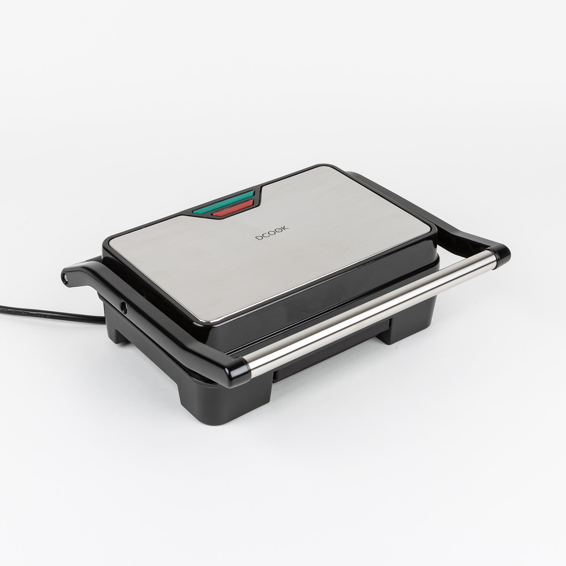 Grill de doble placa el&eacute;ctrico gris de metal DCOOK 900W