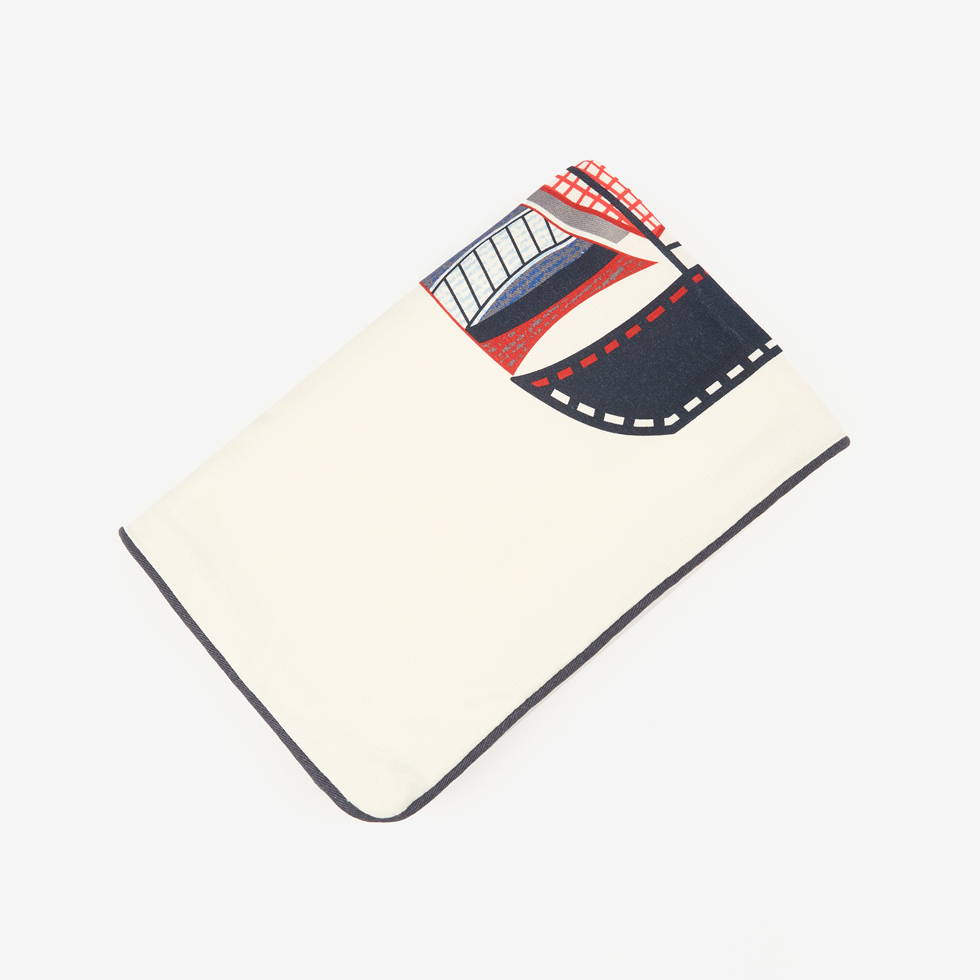 Funda de cojín de algodón Sailboat 45x30cm