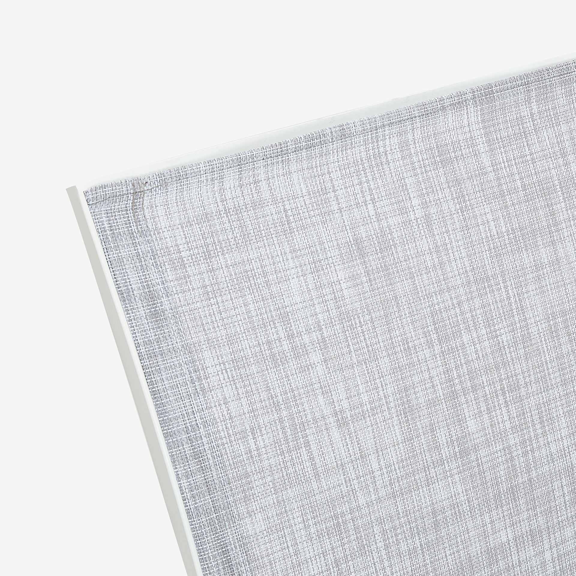 Silla de jardín apilable de aluminio y textilene blanca 58x65x91,5cm