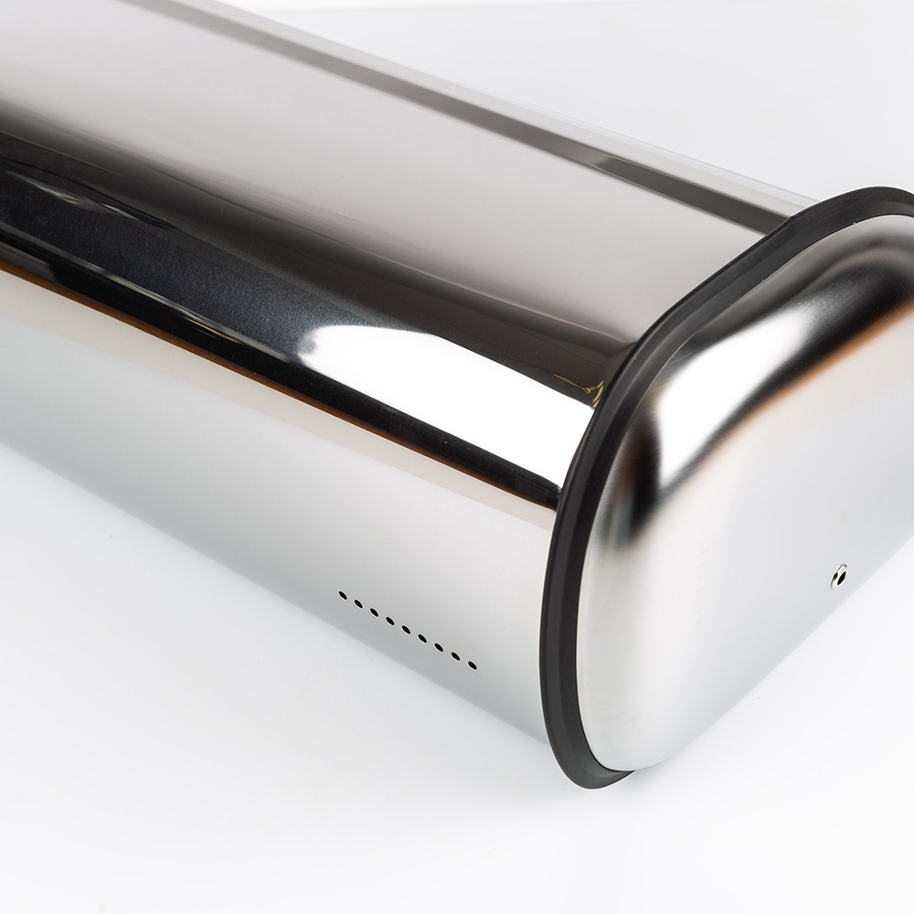 Panera cubierta de acero inoxidable 44x27x18cm