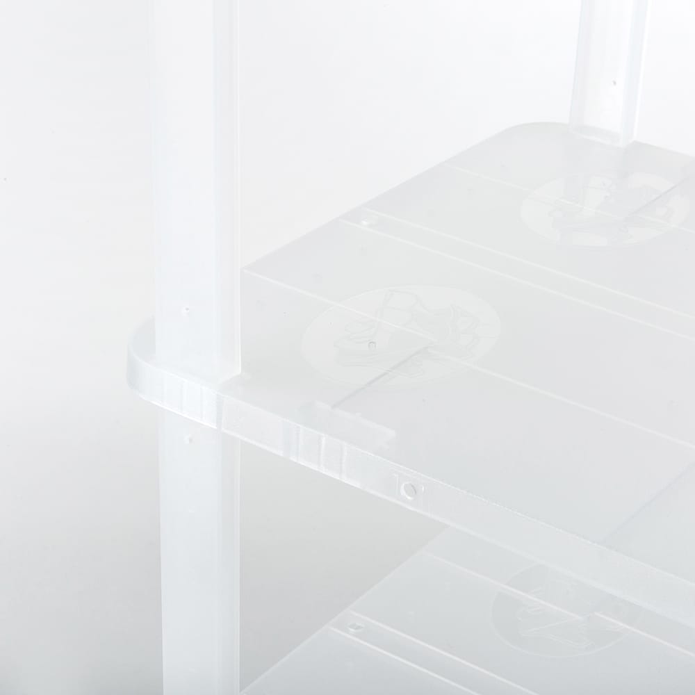 Zapatero blanco con 3 estantes 47x23x25cm