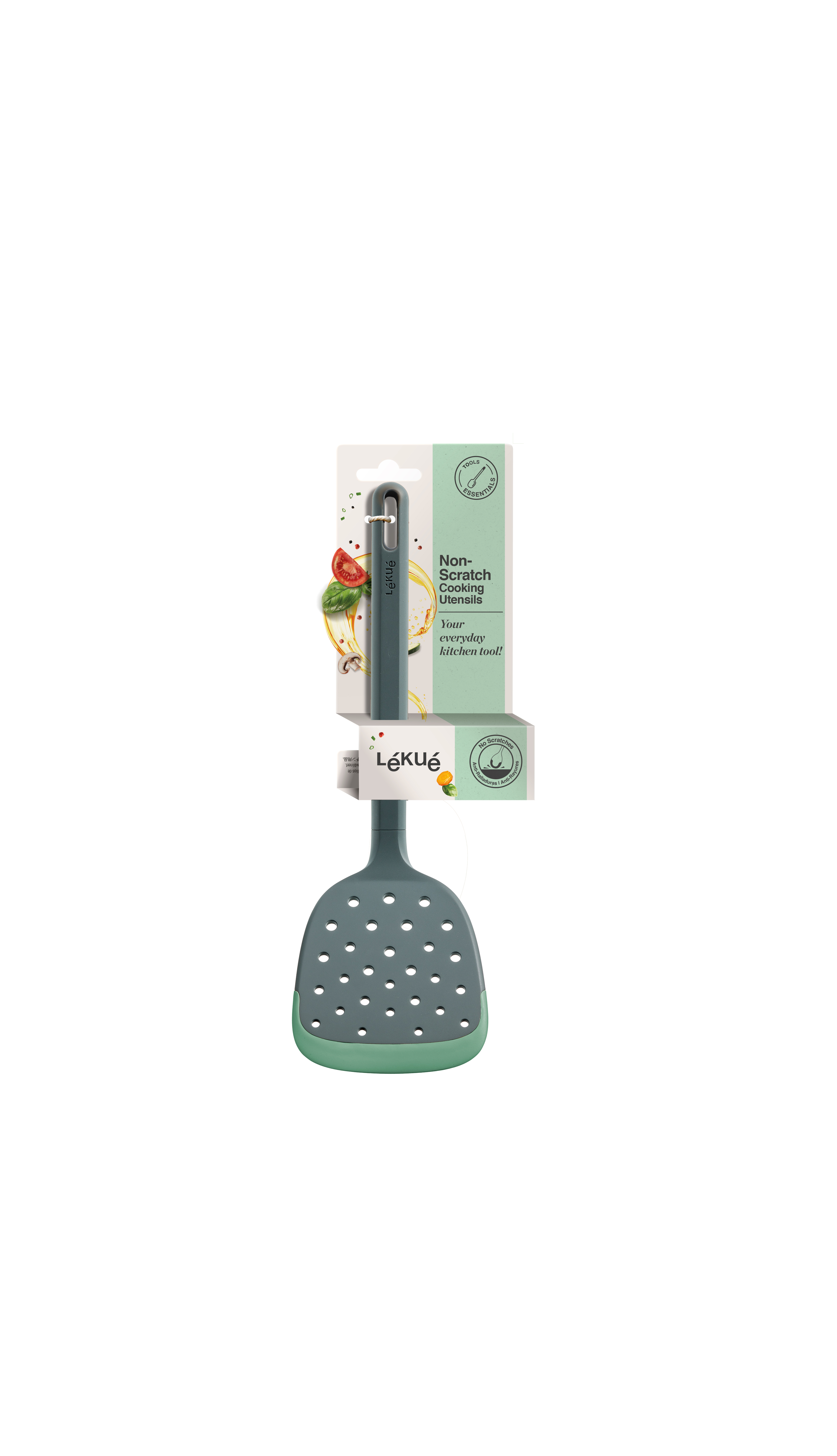 Esp&aacute;tula de silicona gris Essentials 31cm - L&eacute;ku&eacute;